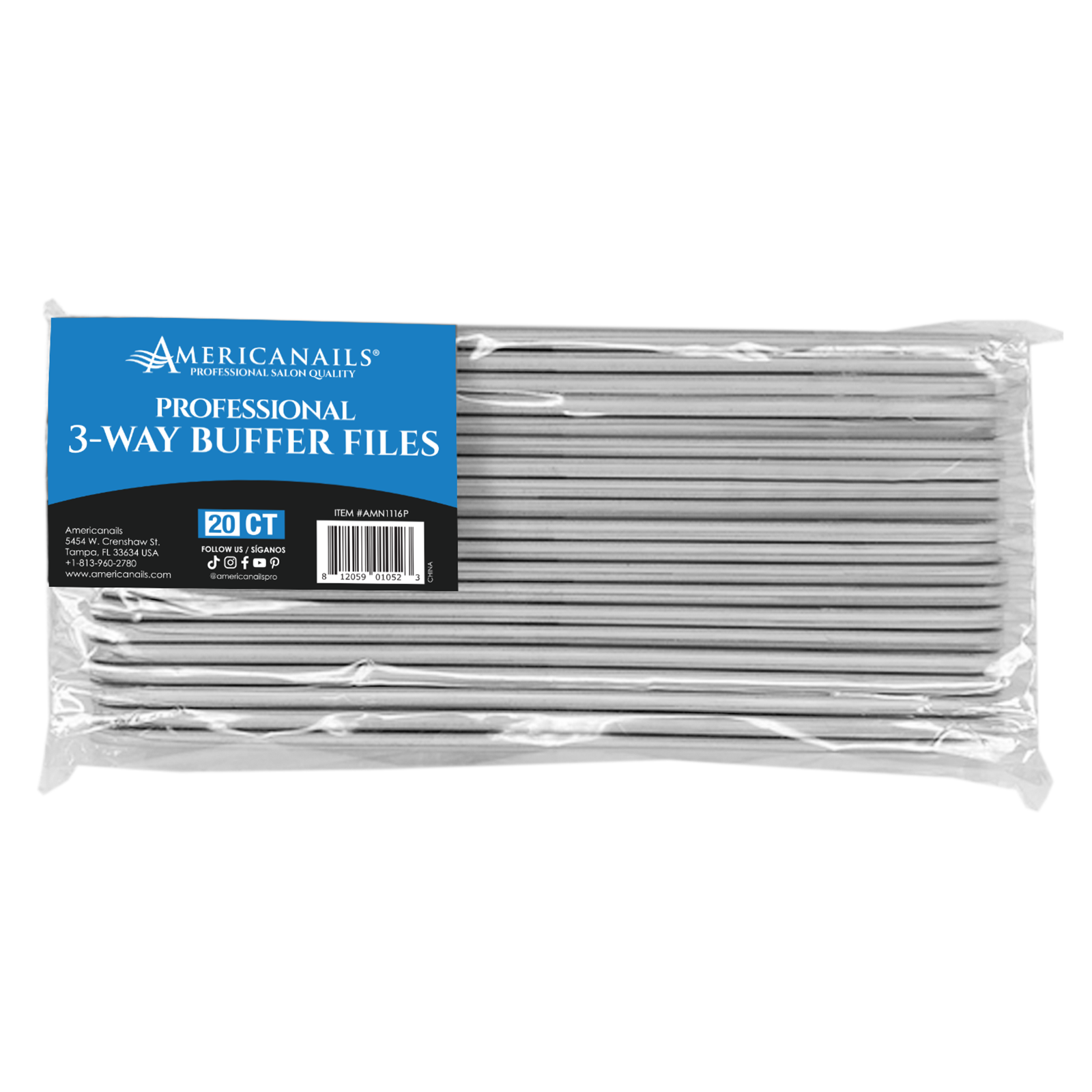 Professional 3-Way Buffer Files 20ct