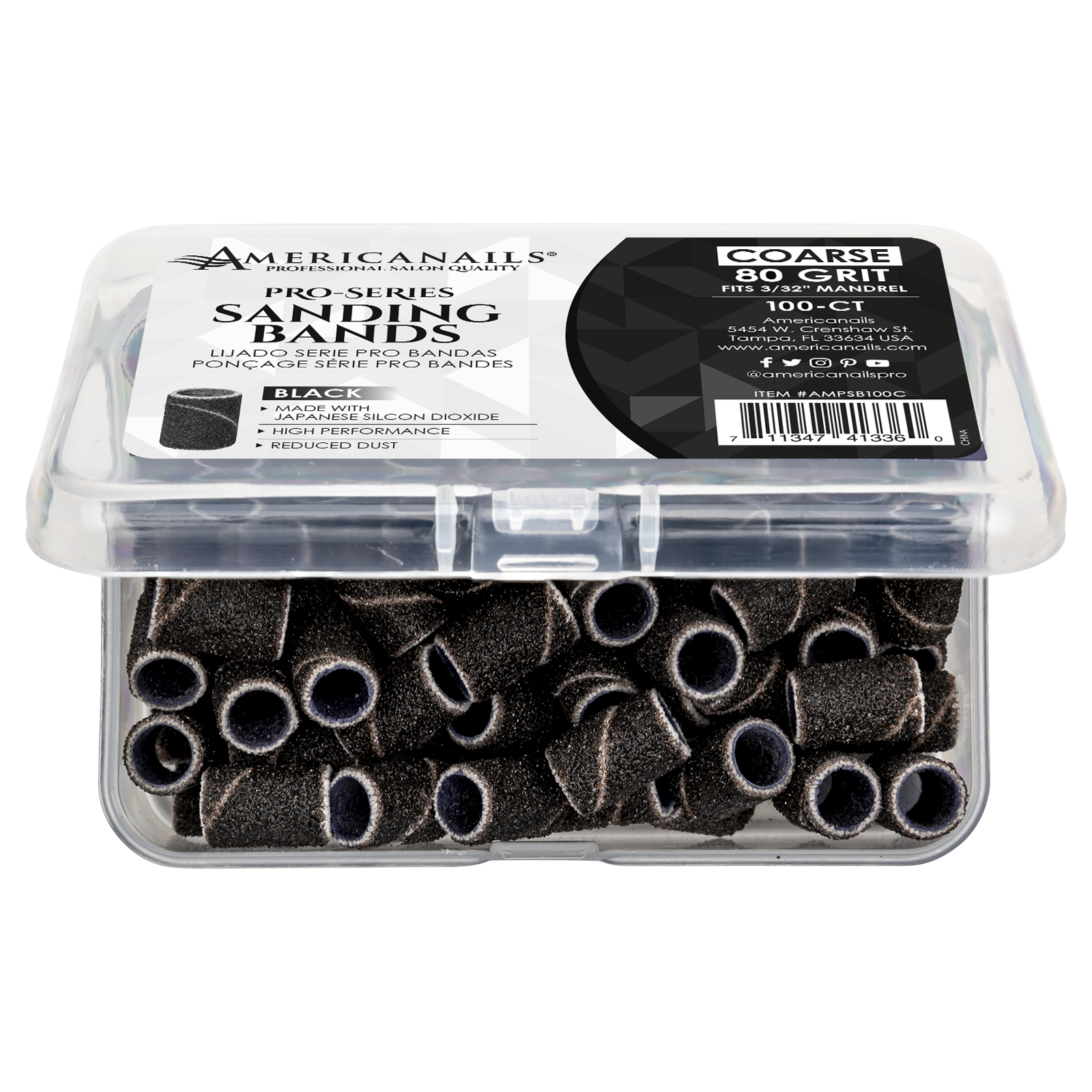 Pro-Series Black Sanding Bands 100ct