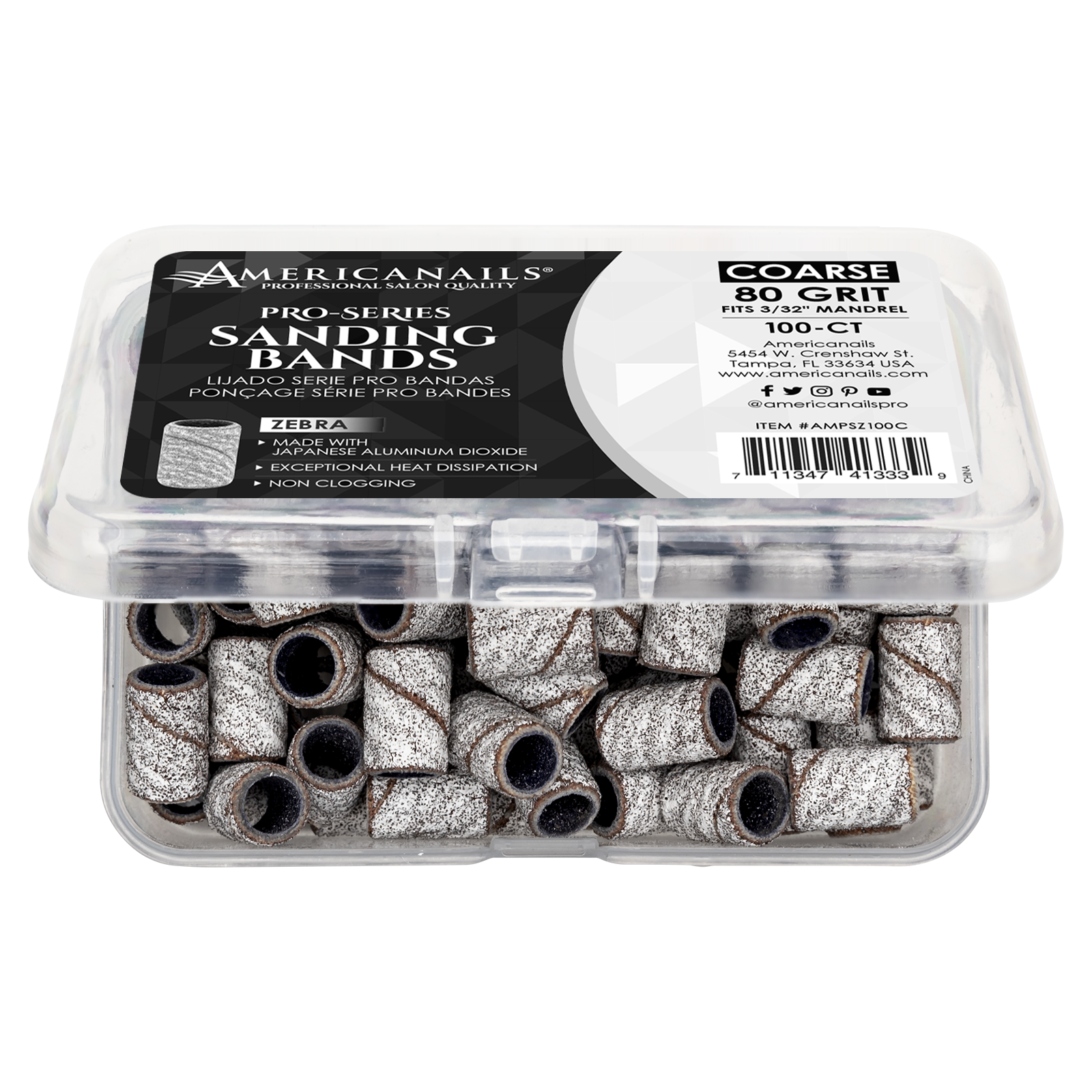 Bandas de lija Zebra Pro-Series 100 unidades