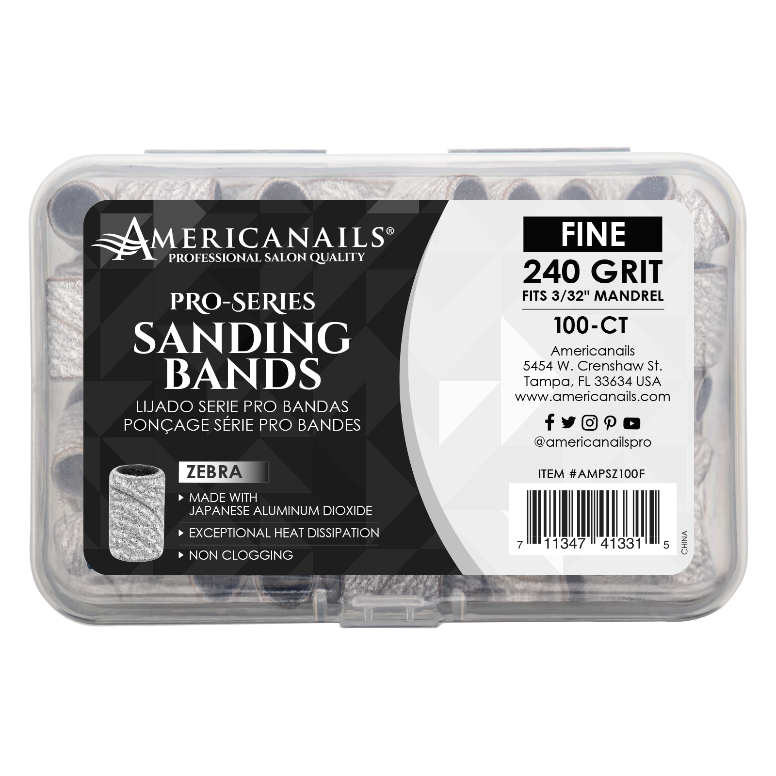 Pro-Series Zebra Sanding Bands 100ct