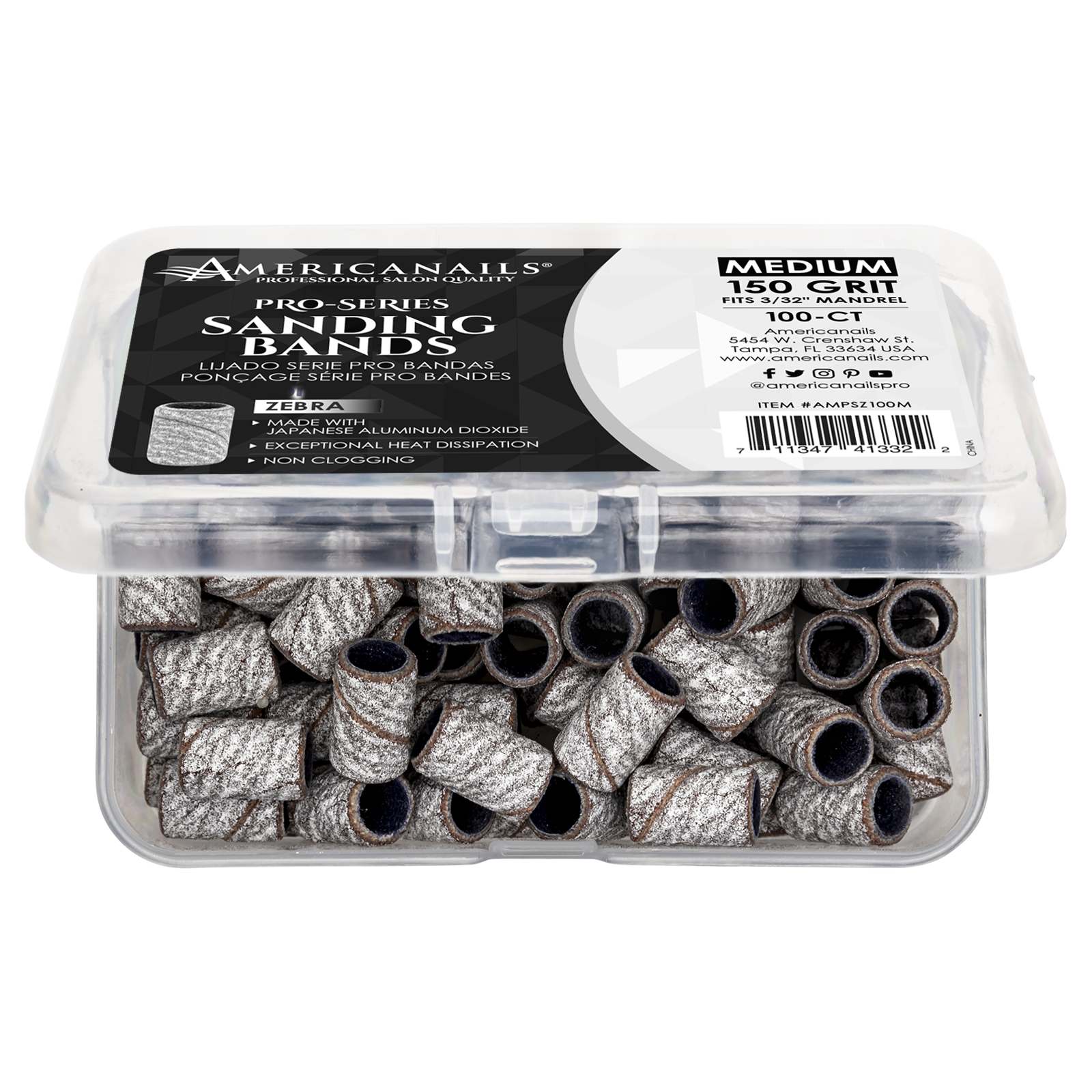 Bandas de lija Zebra Pro-Series 100 unidades