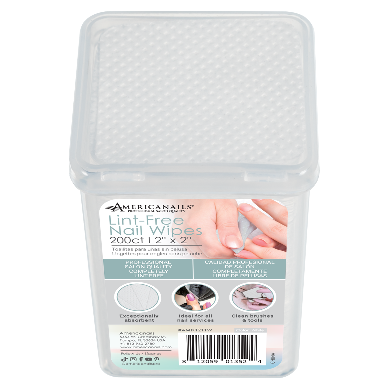 Lint-Free Nail Wipes 200ct