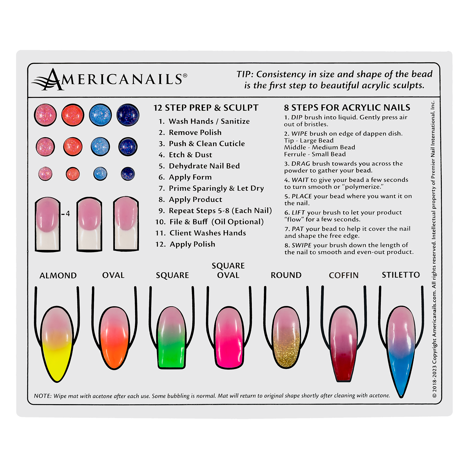 Professional Practice Hand with Acrylic Training Mat System