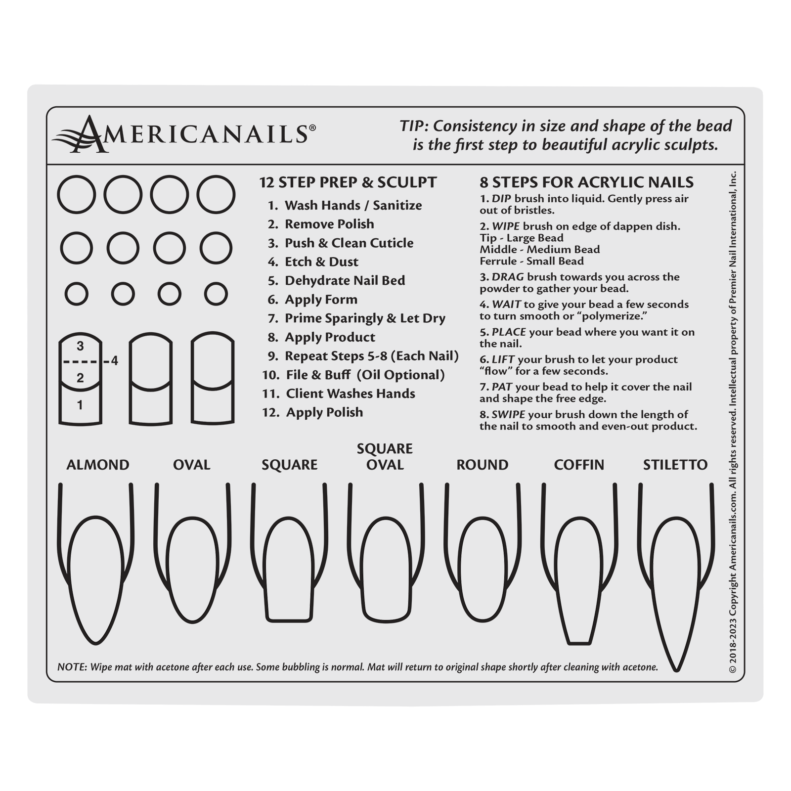 Professional Practice Hand with Acrylic Training Mat System