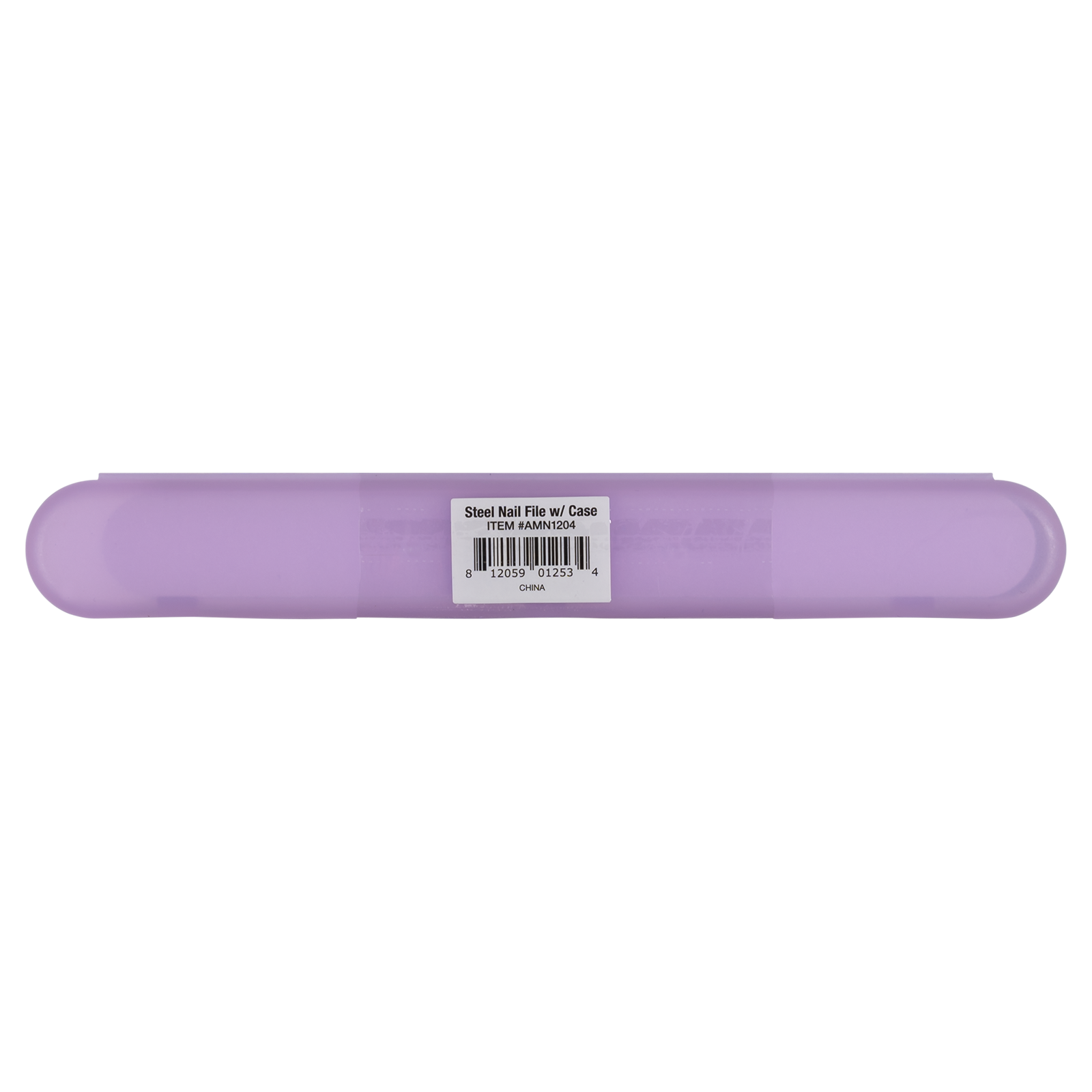 Lima de uñas de acero inoxidable con estuche
