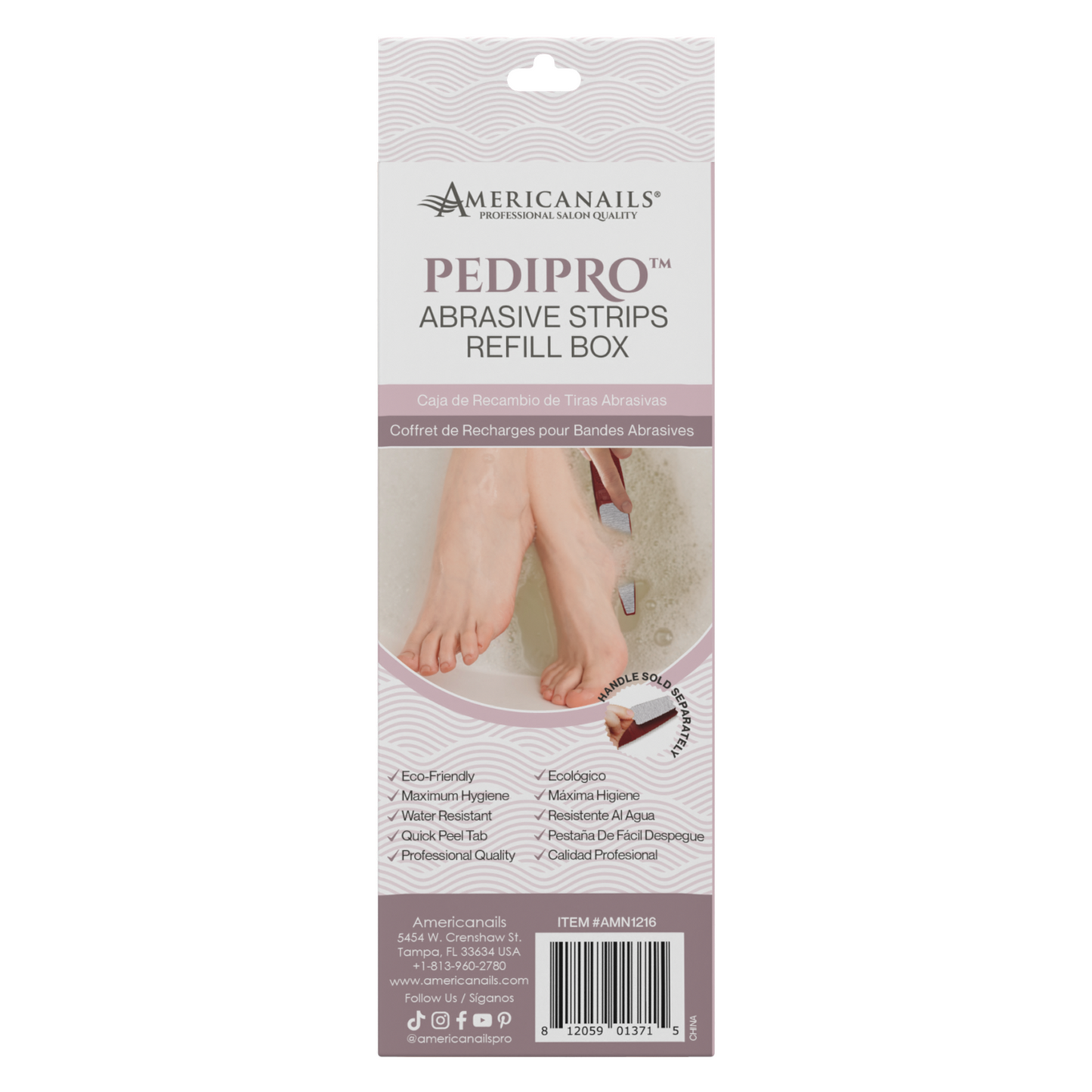 PediPro - Caja de 20 recambios de tiras abrasivas