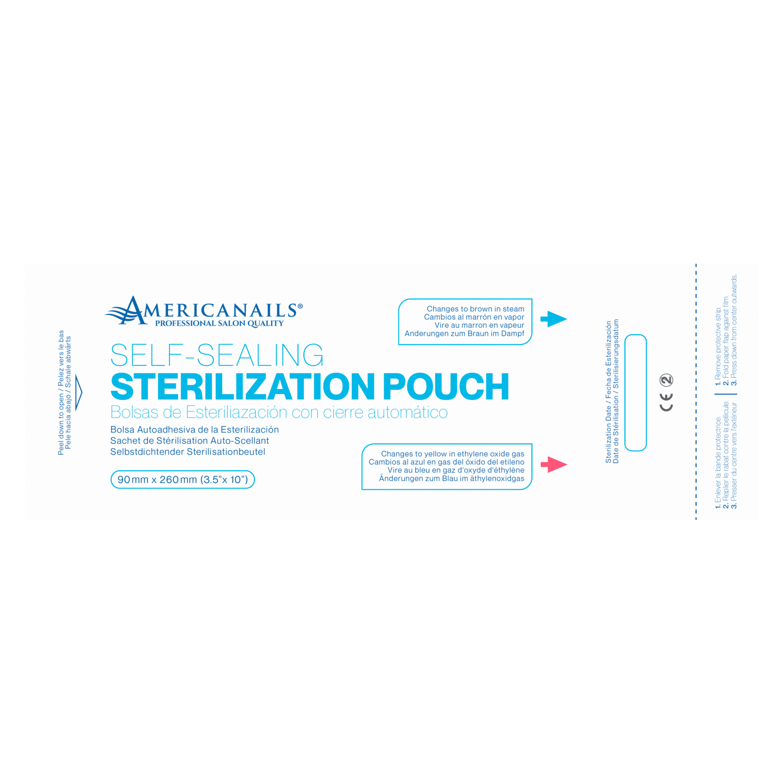 Bolsas de esterilización autosellantes, 200 unidades