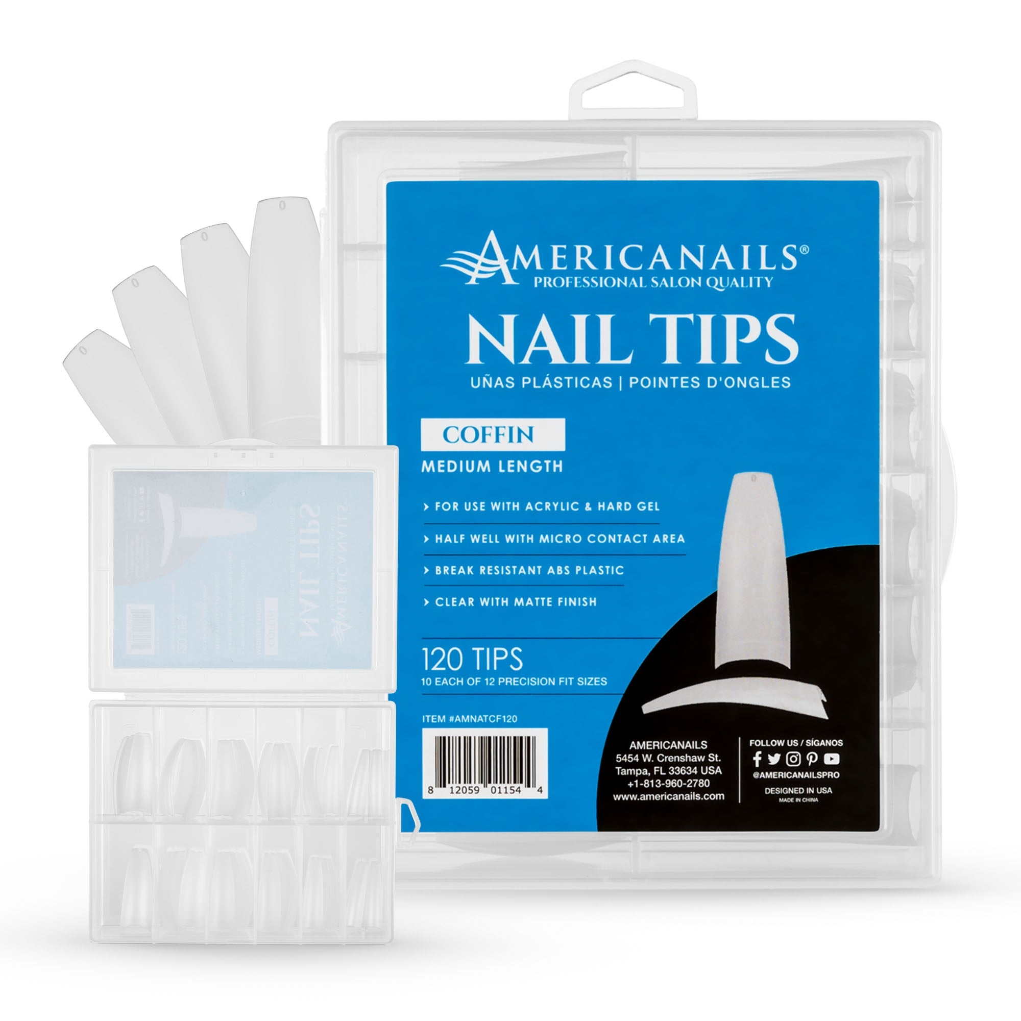 Nail Tips | Coffin 120ct