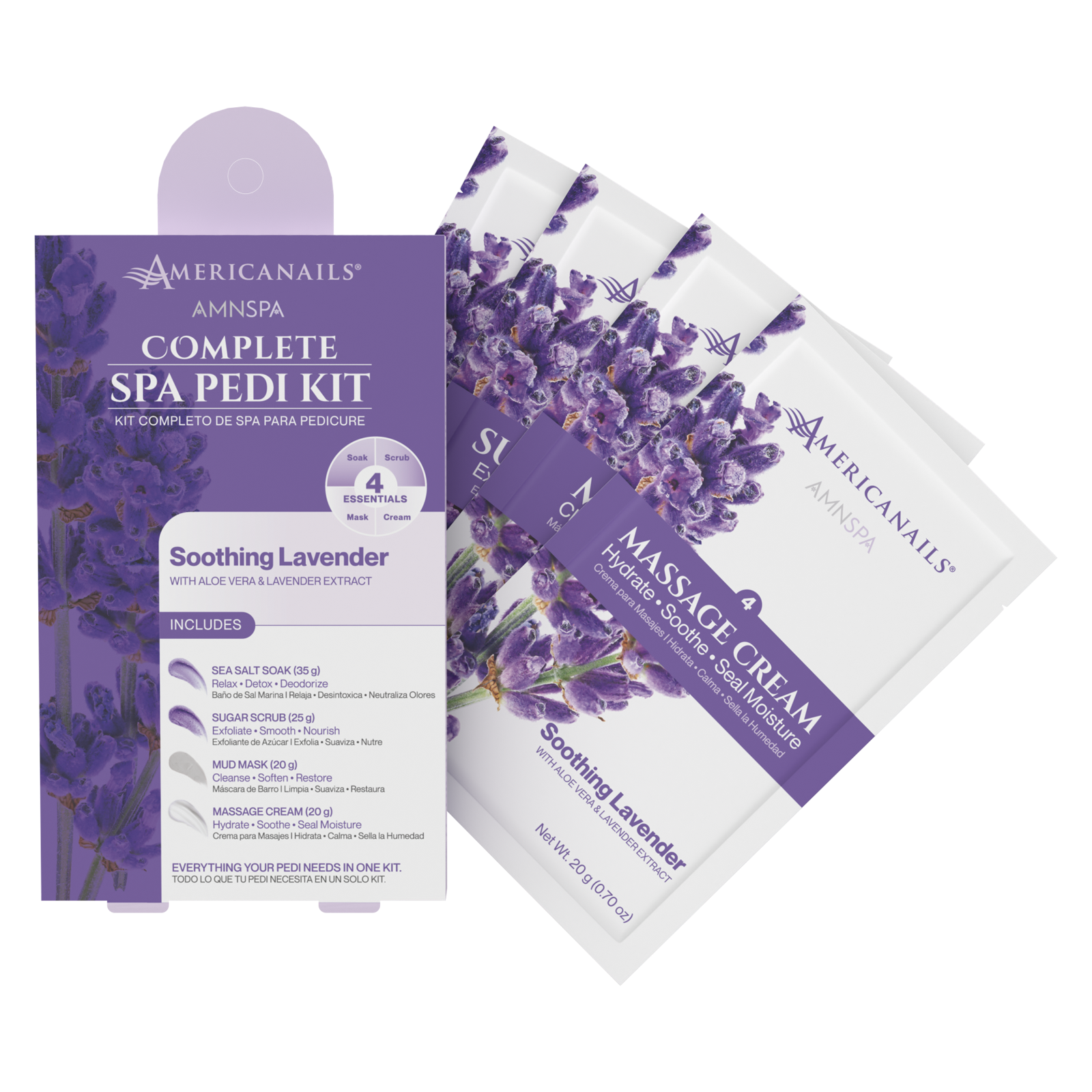AMN Spa Complete Pedi Kit | Soothing Lavender