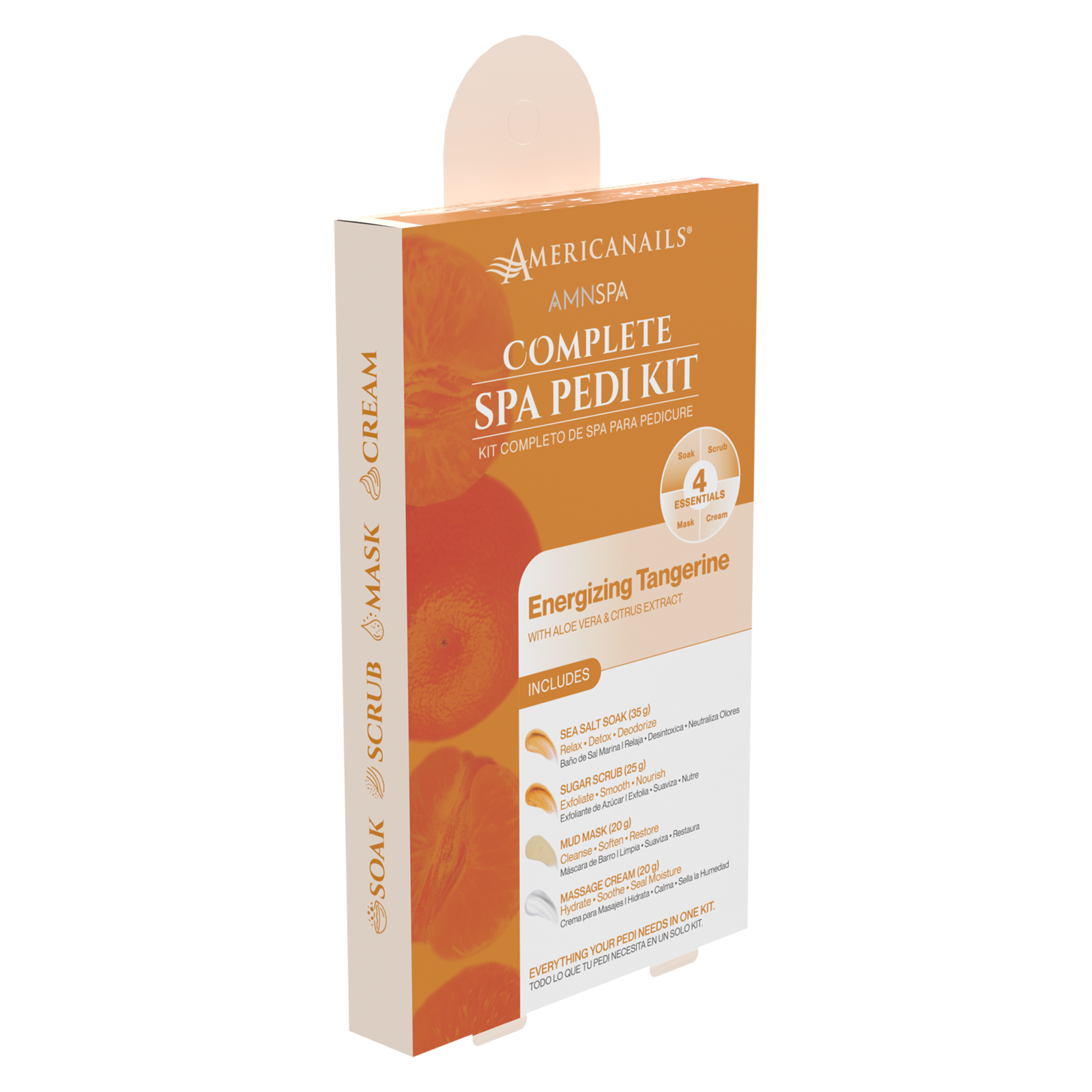 AMN Spa Complete Pedi Kit | Energizing Tangerine