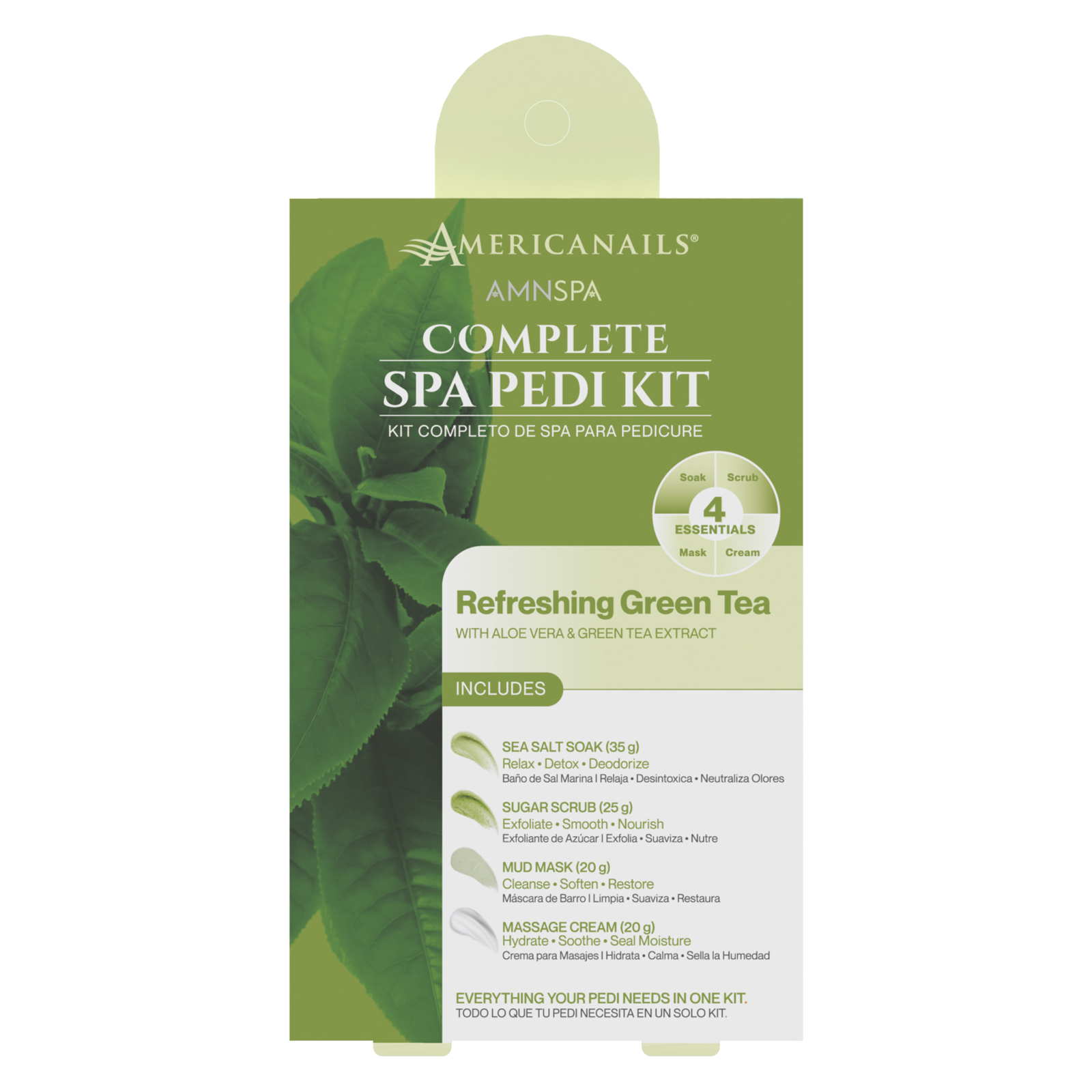 AMN Spa Complete Pedi Kit | Refreshing Green Tea