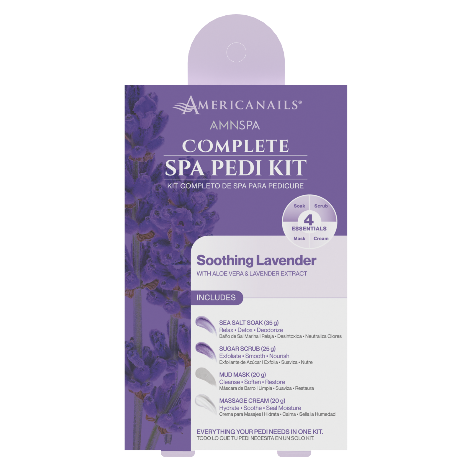 AMN Spa Complete Pedi Kit | Soothing Lavender