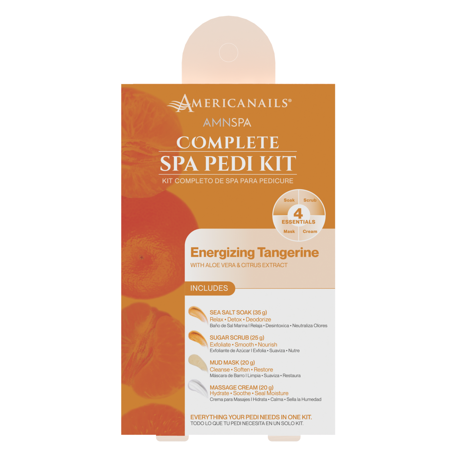 AMN Spa Complete Pedi Kit | Energizing Tangerine