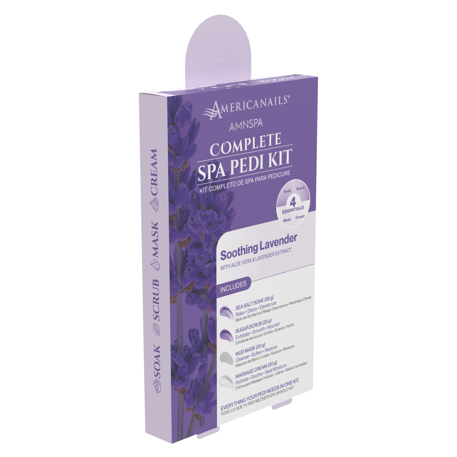 AMN Spa Complete Pedi Kit | Soothing Lavender