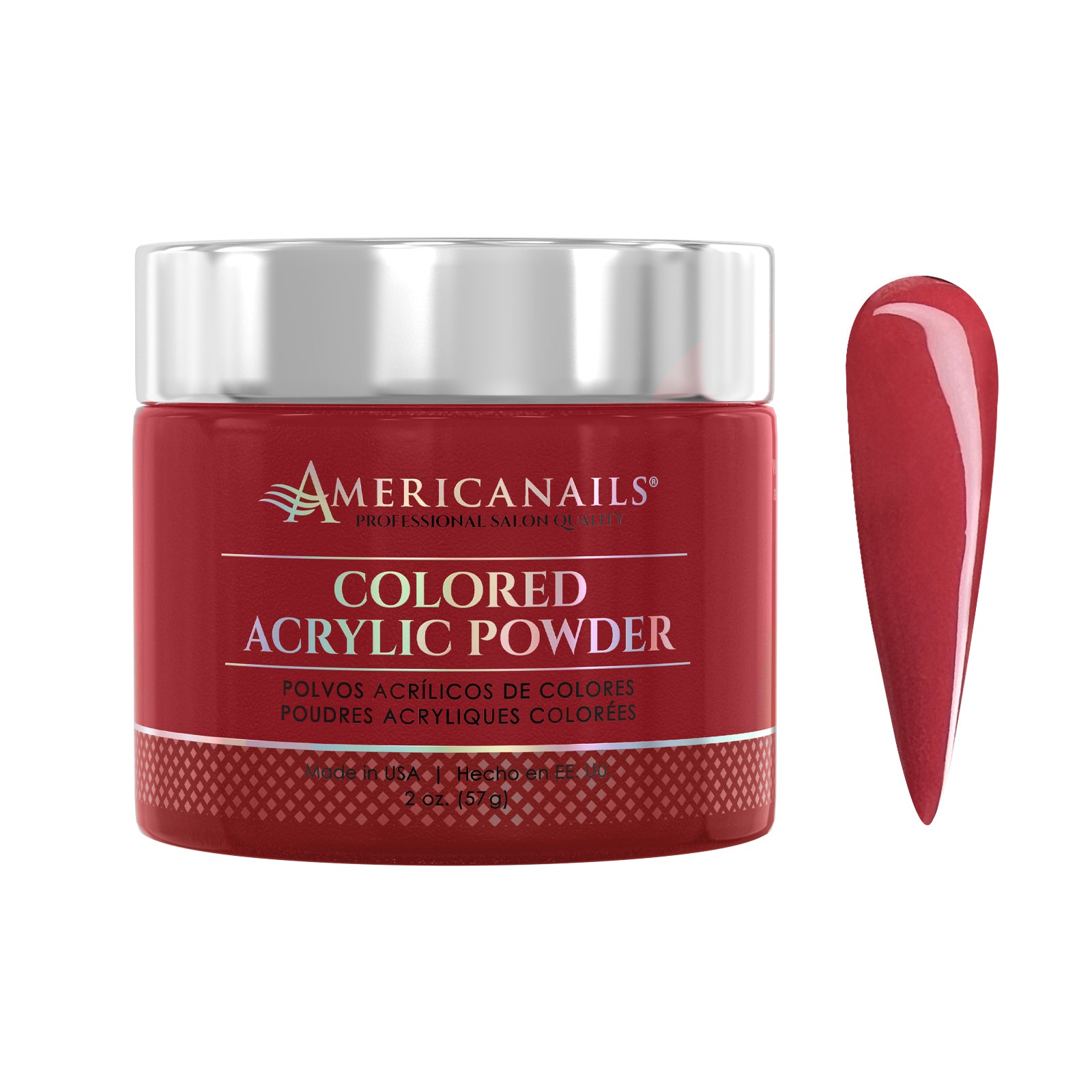 Colored Acrylic Powder | Crimson Red 2oz