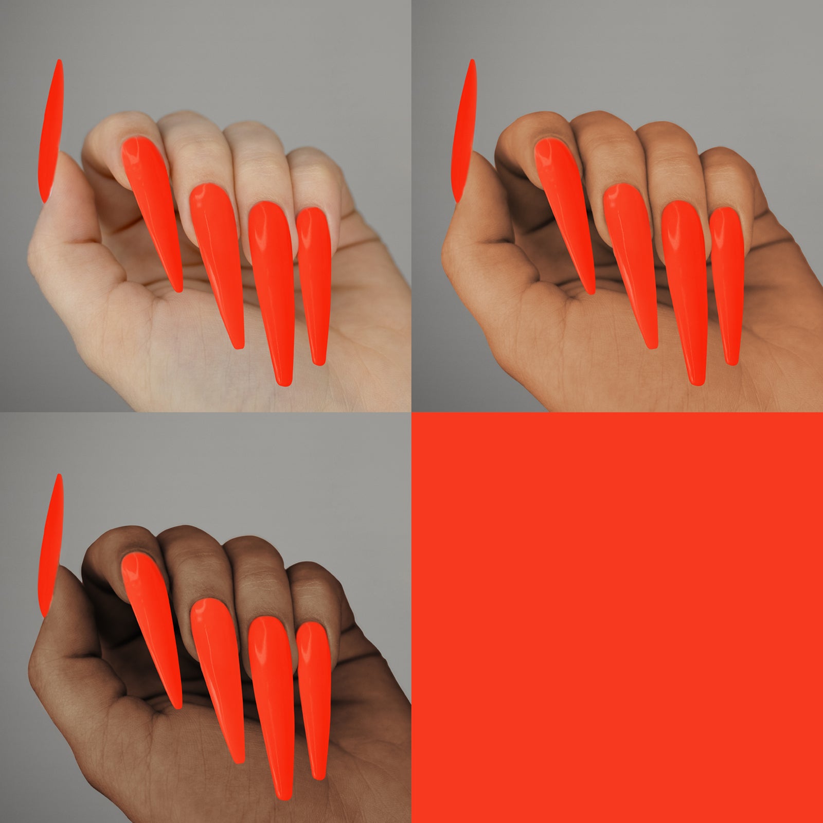 Colored Acrylic Powder | Neon Orange 2oz