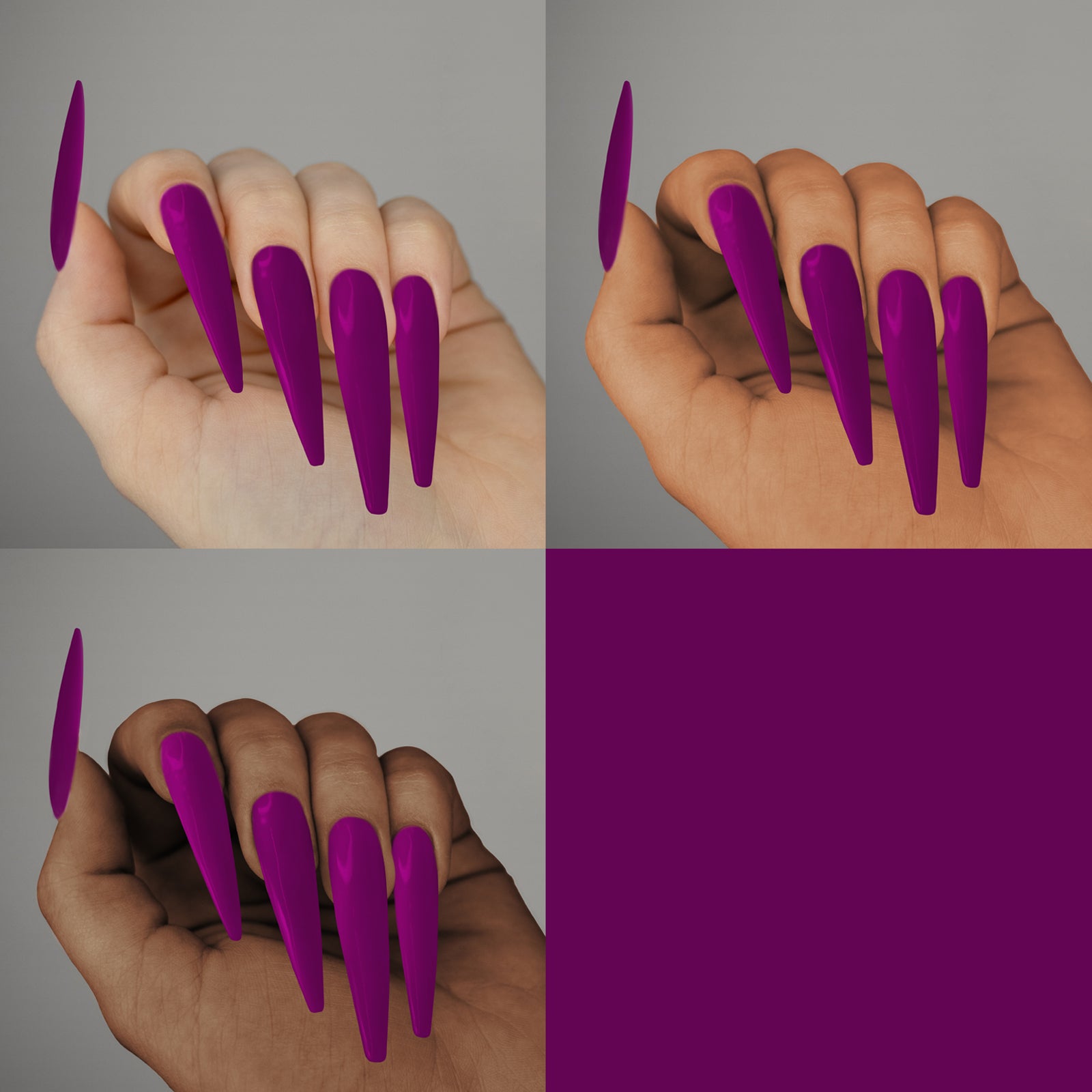 Colored Acrylic Powder | Neon Purple 2oz
