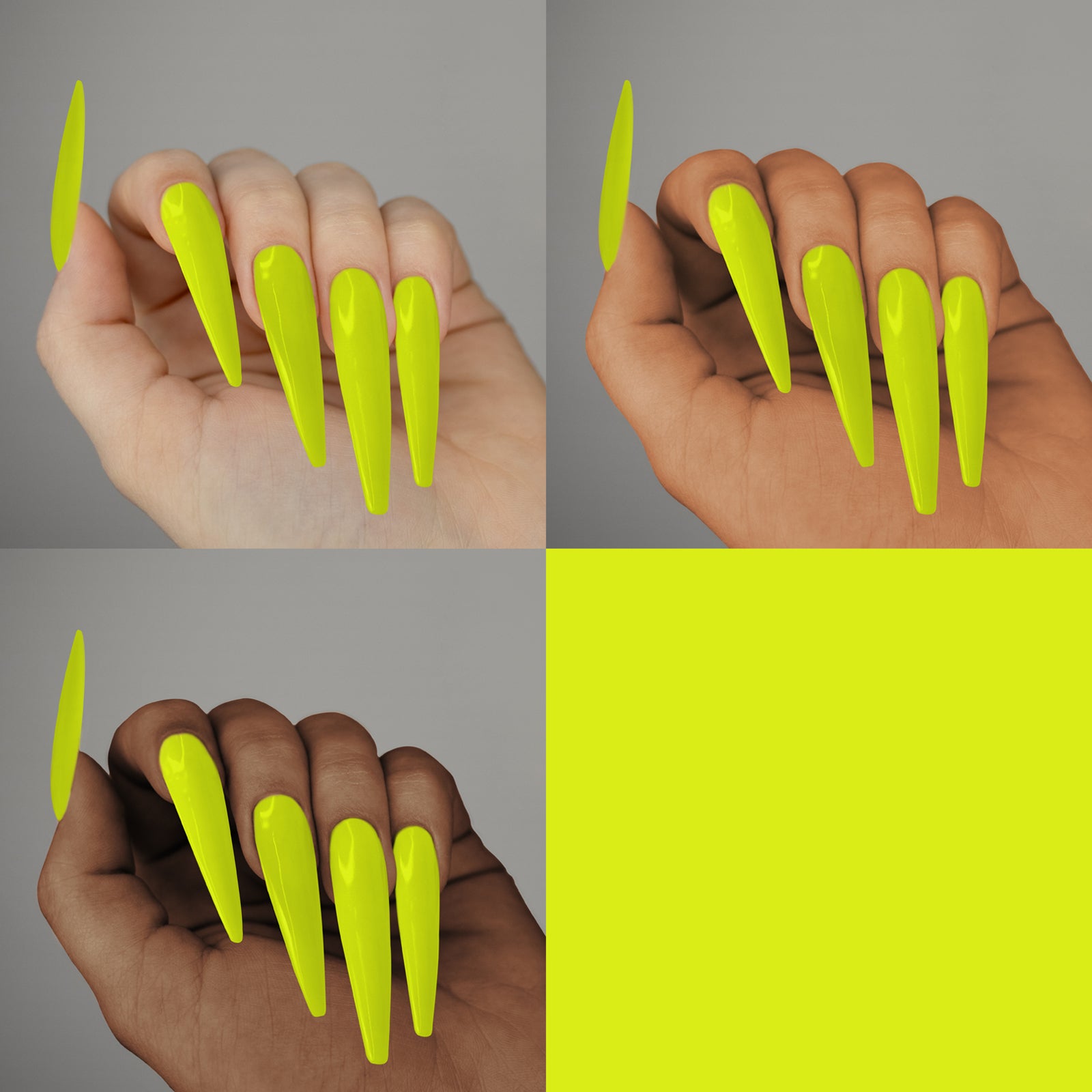 Colored Acrylic Powder | Neon Yellow 2oz