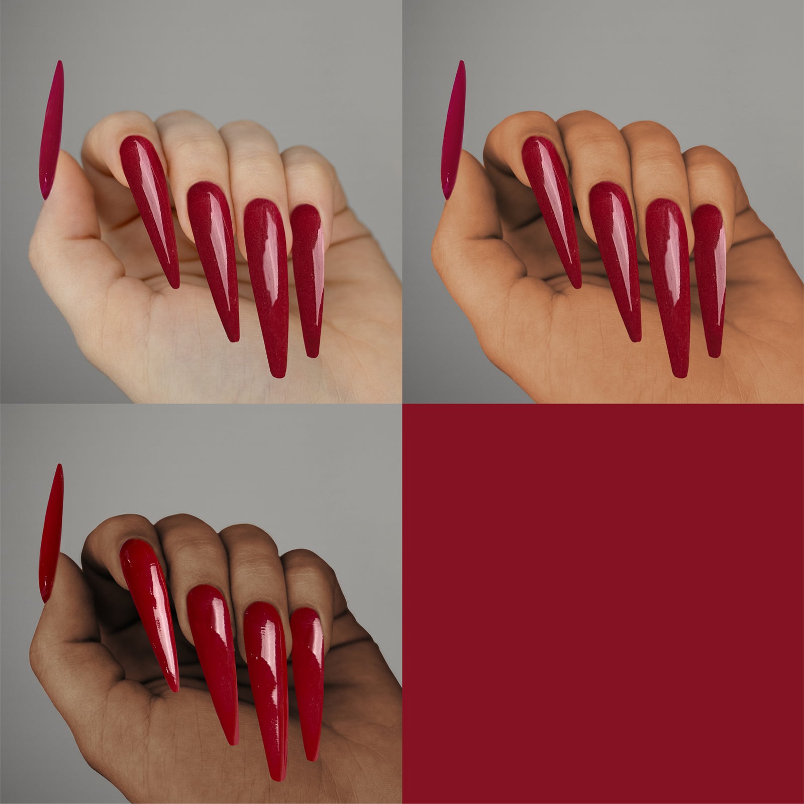 Polvo Acrílico de Color | Rojo Brillante 2oz