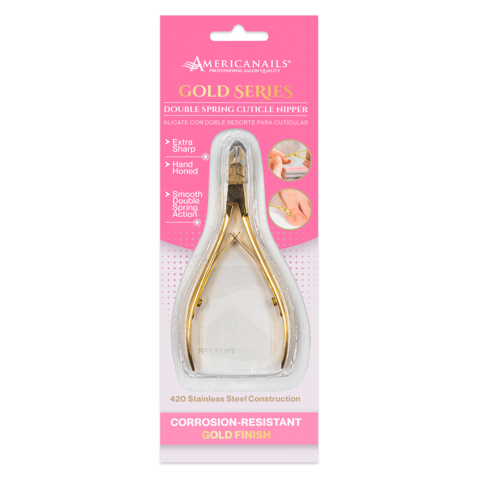 Cortauñas Gold Series Doble Resorte