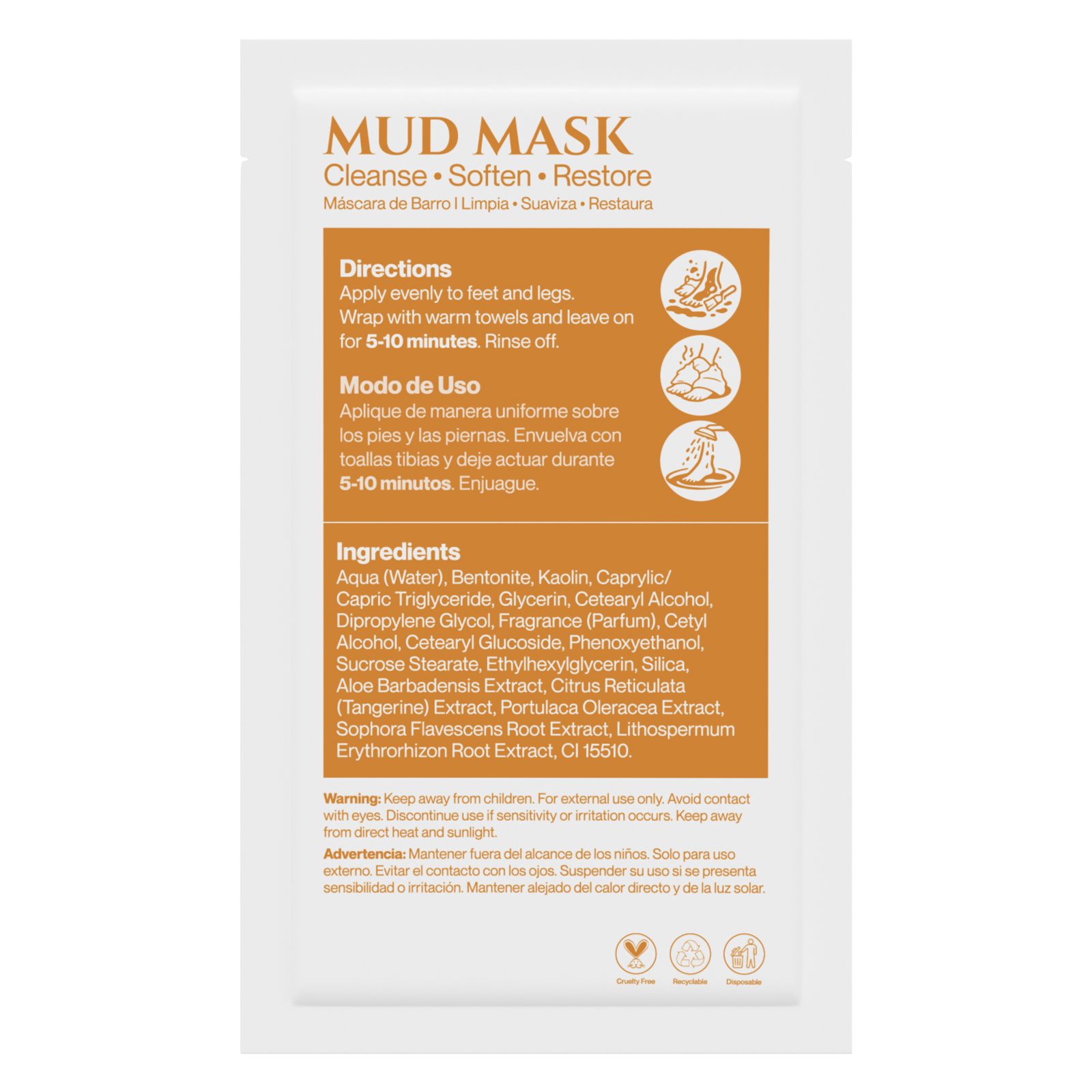 AMN Spa Complete Pedi Kit | Energizing Tangerine