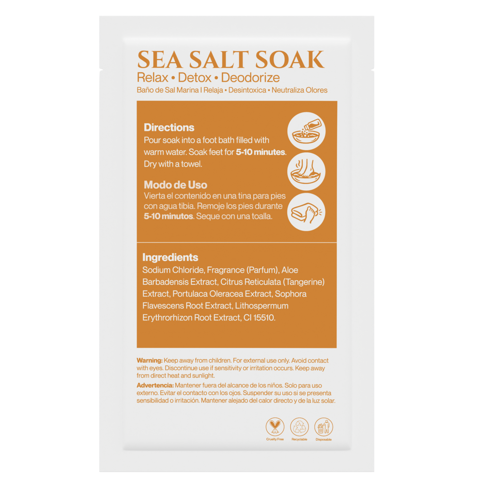 AMN Spa Complete Pedi Kit | Energizing Tangerine