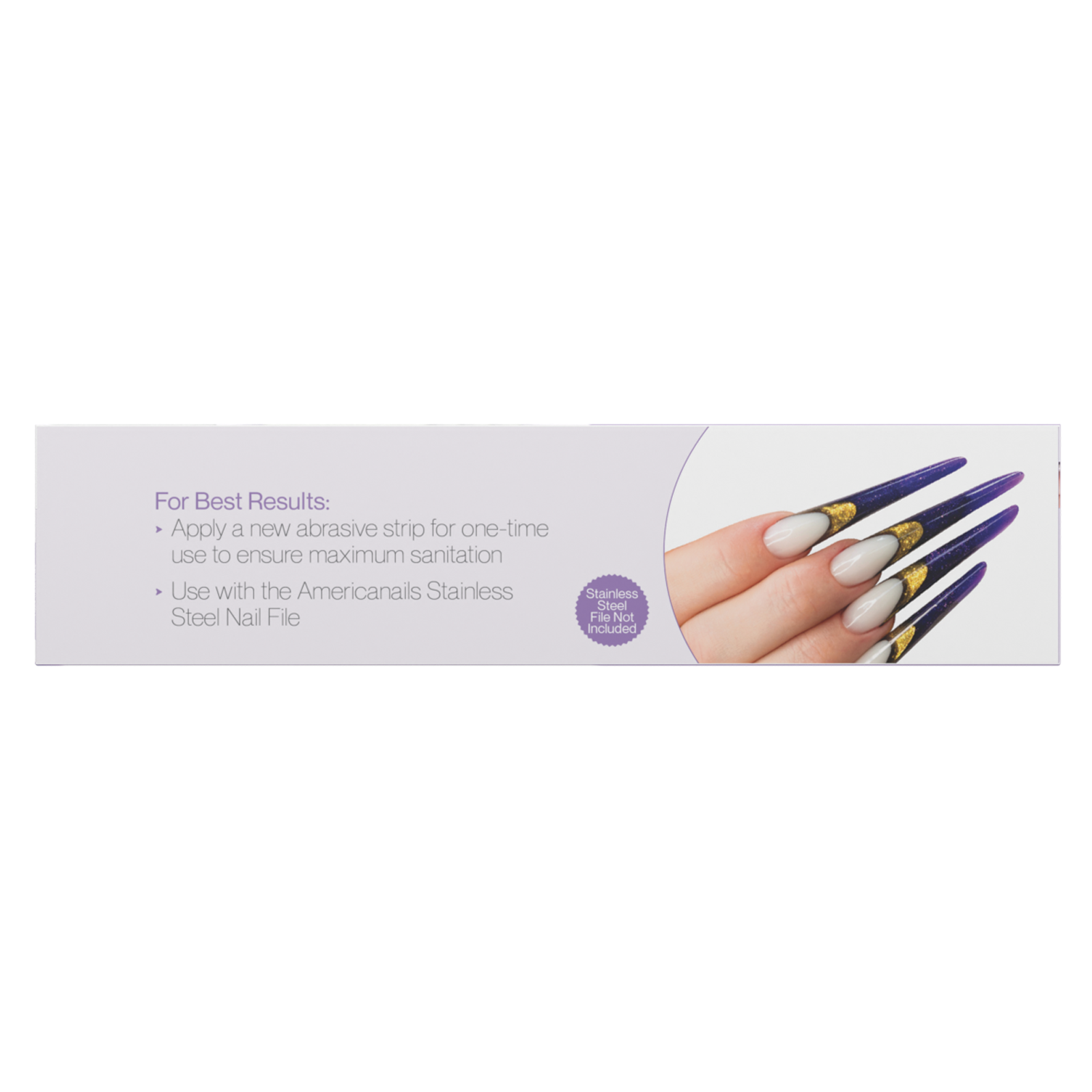 EasyPeel Nail File Abrasive Strips | White 240 50ct
