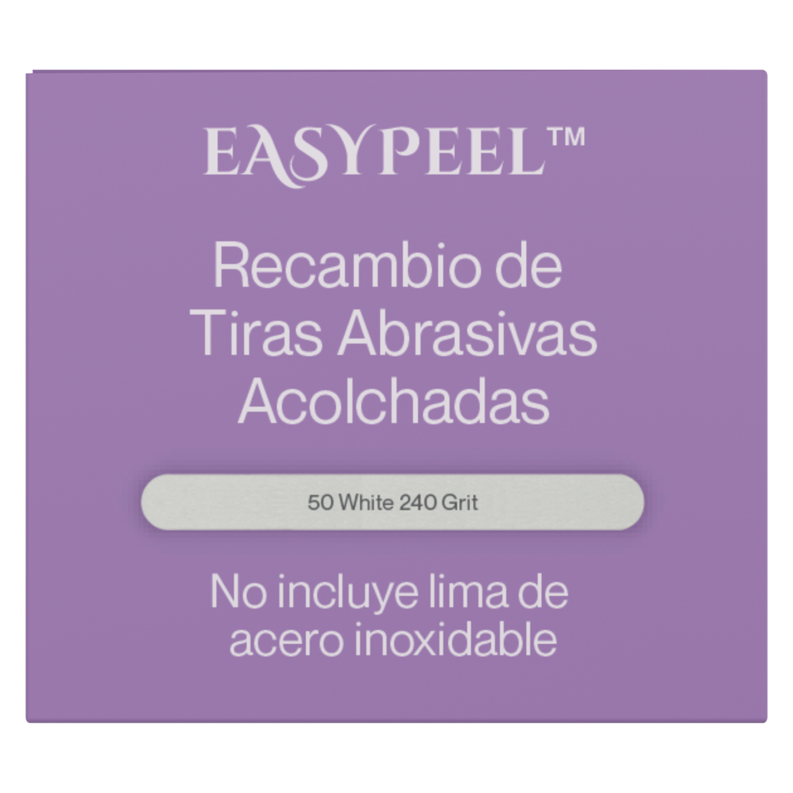 EasyPeel Nail File Abrasive Strips | White 240 50ct