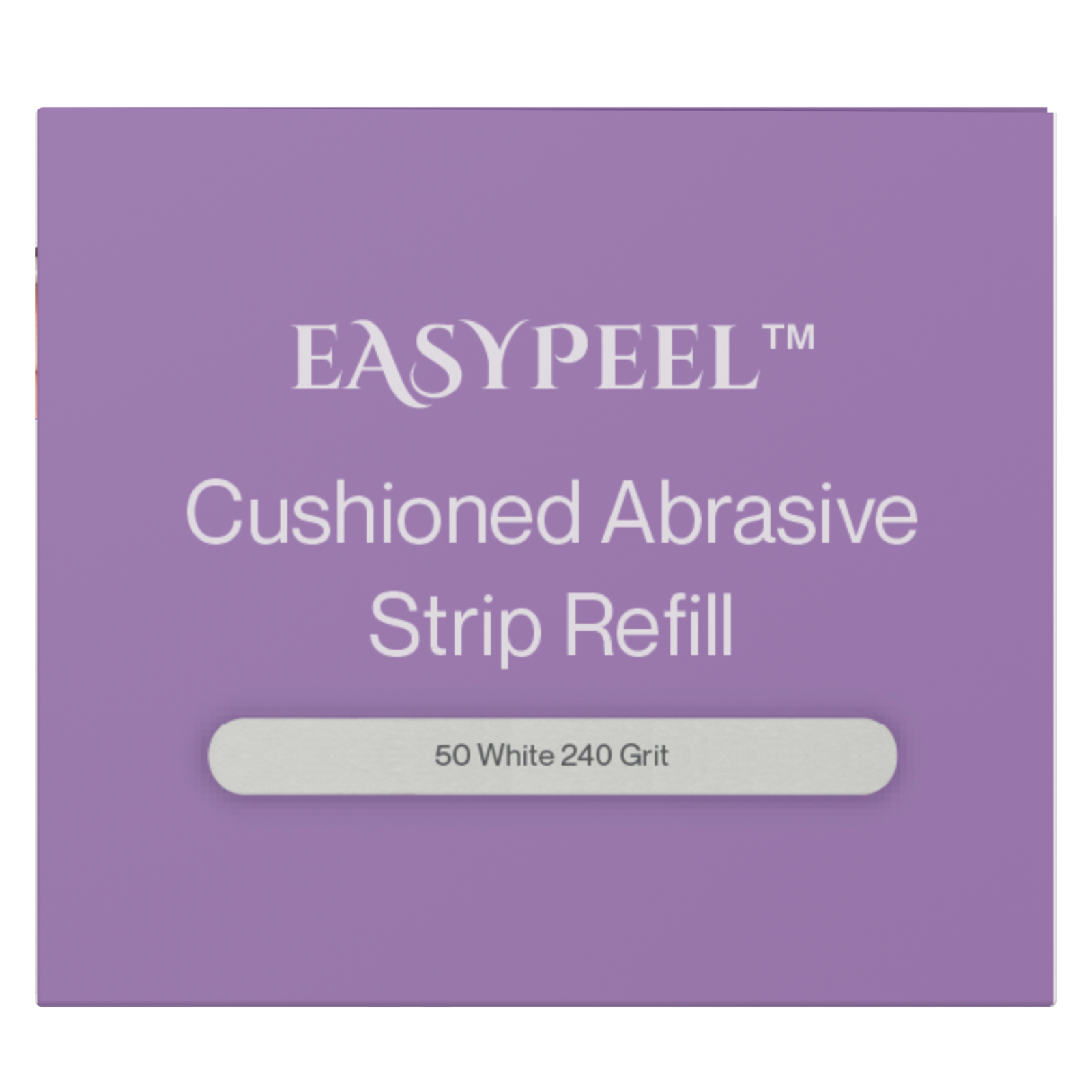 EasyPeel Nail File Abrasive Strips | White 240 50ct