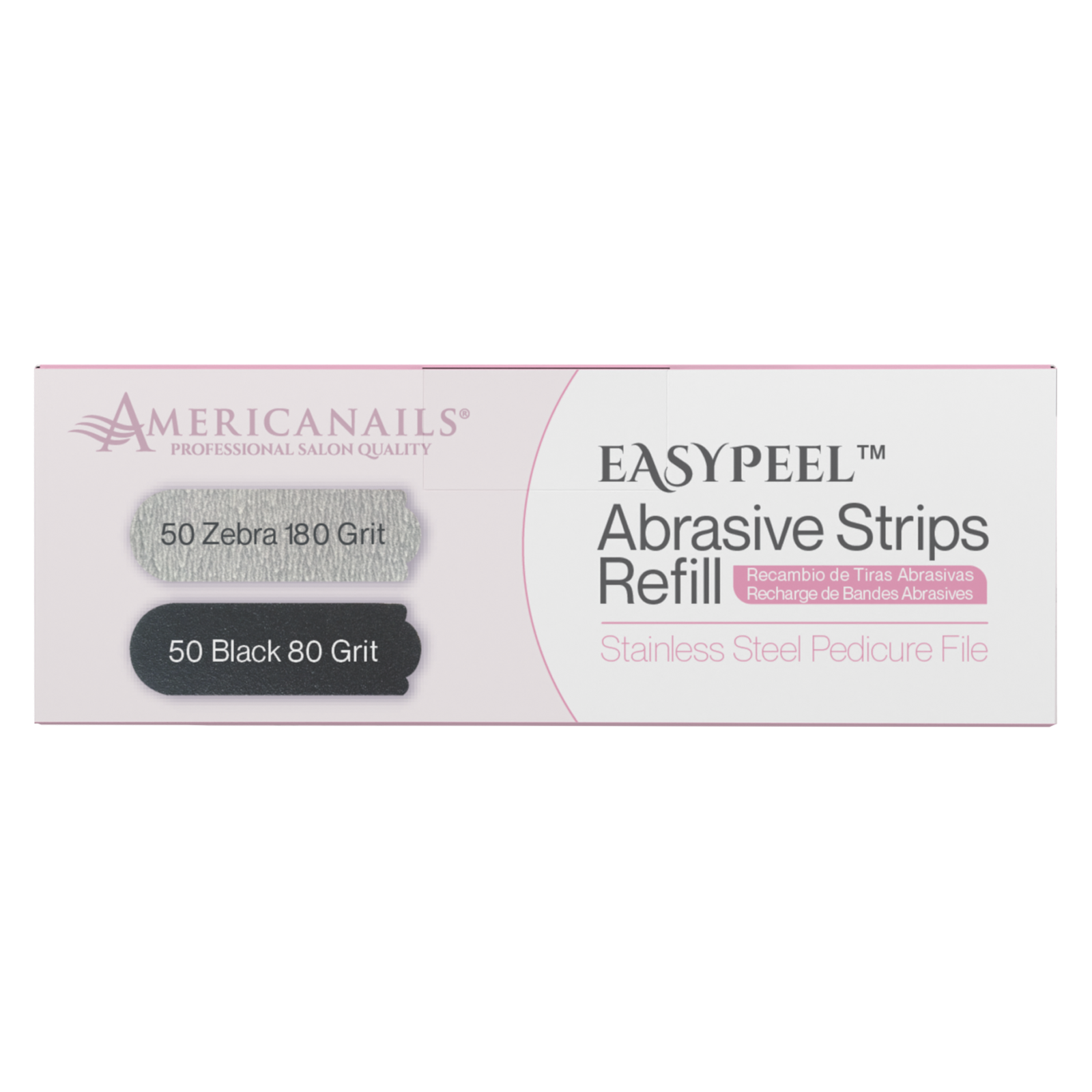 EasyPeel Pedicure Abrasive Strip | 80 + 180 Grit 100ct