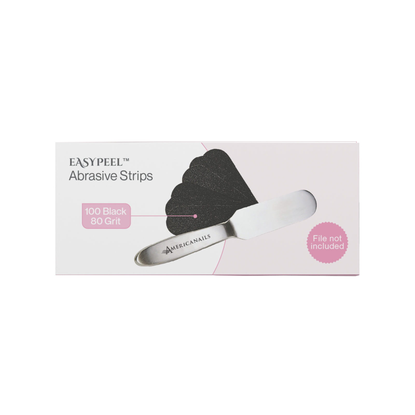 EasyPeel Pedicure Abrasive Strip | Black 80 Grit 100ct