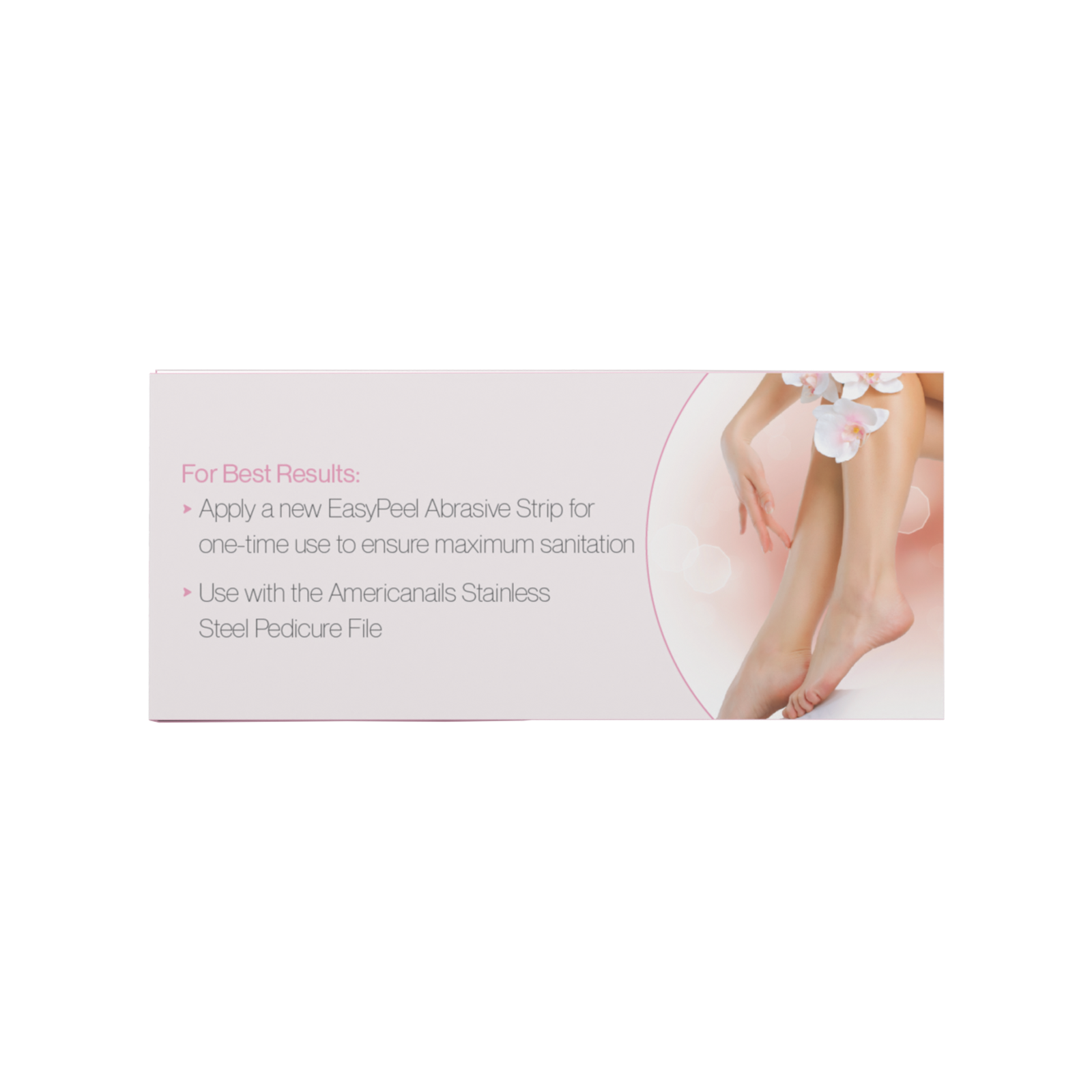 EasyPeel Pedicure Abrasive Strip | Black 80 Grit 100ct