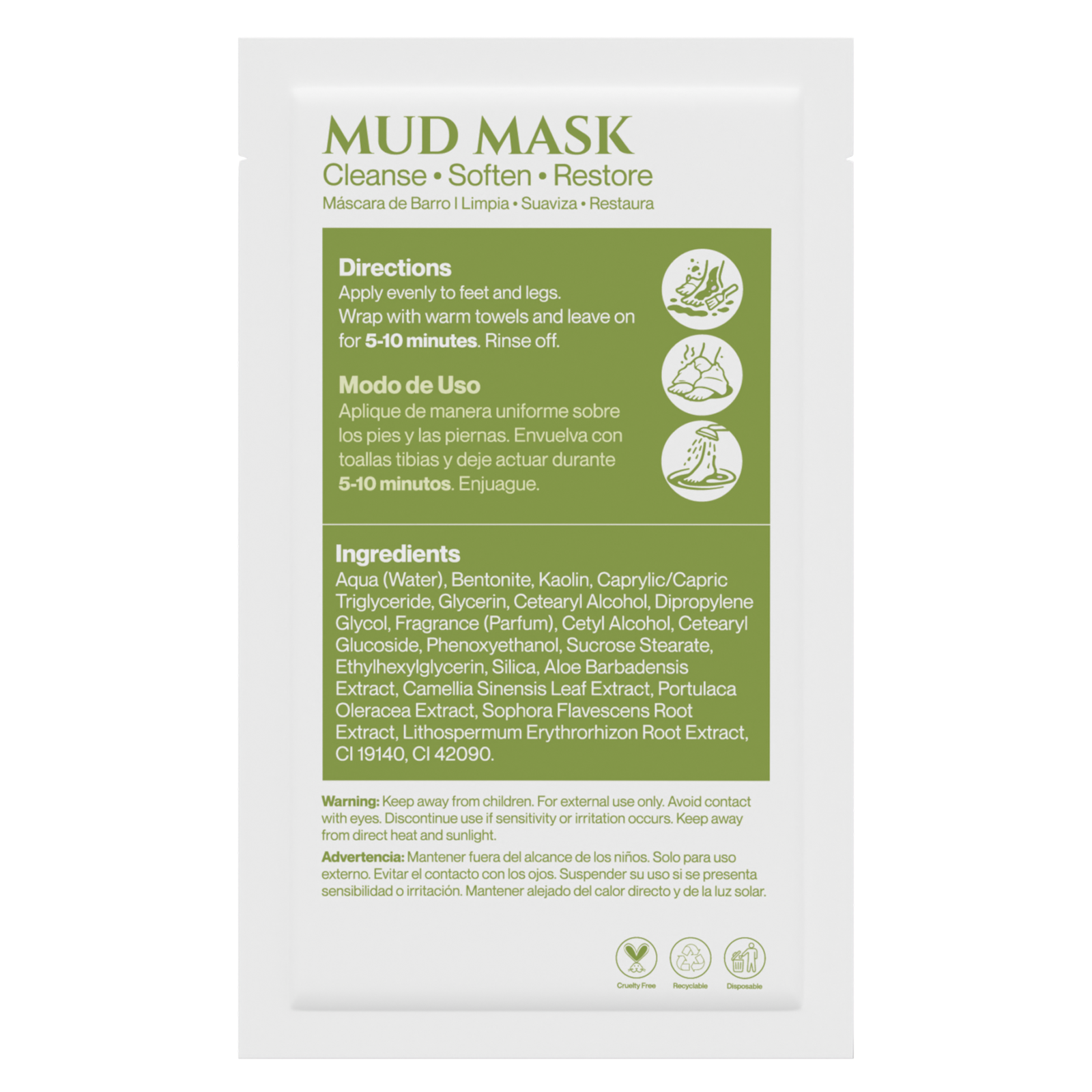 AMN Spa Complete Pedi Kit | Refreshing Green Tea
