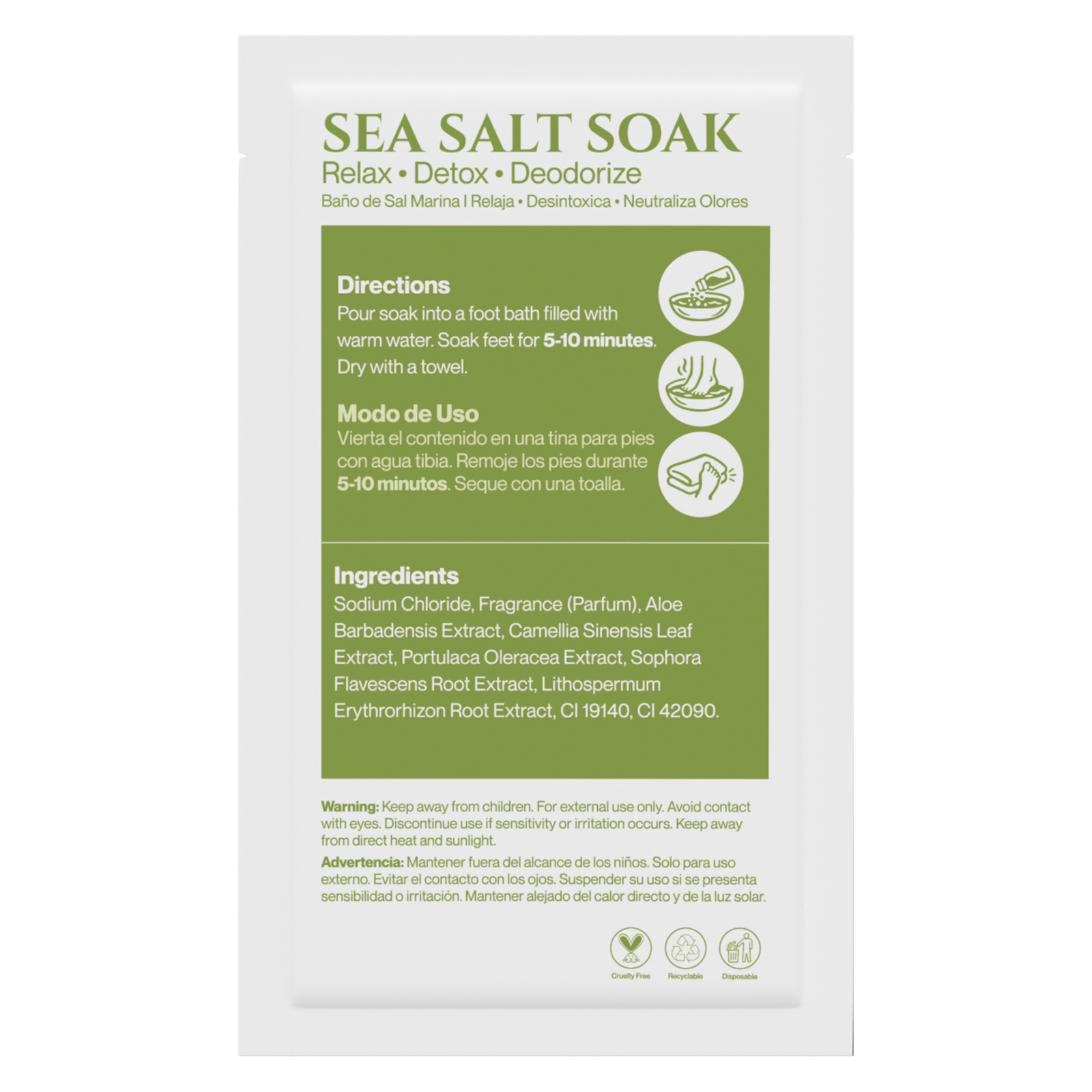 AMN Spa Complete Pedi Kit | Refreshing Green Tea