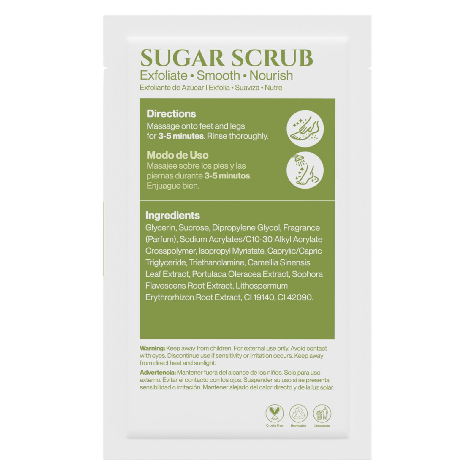 AMN Spa Complete Pedi Kit | Refreshing Green Tea