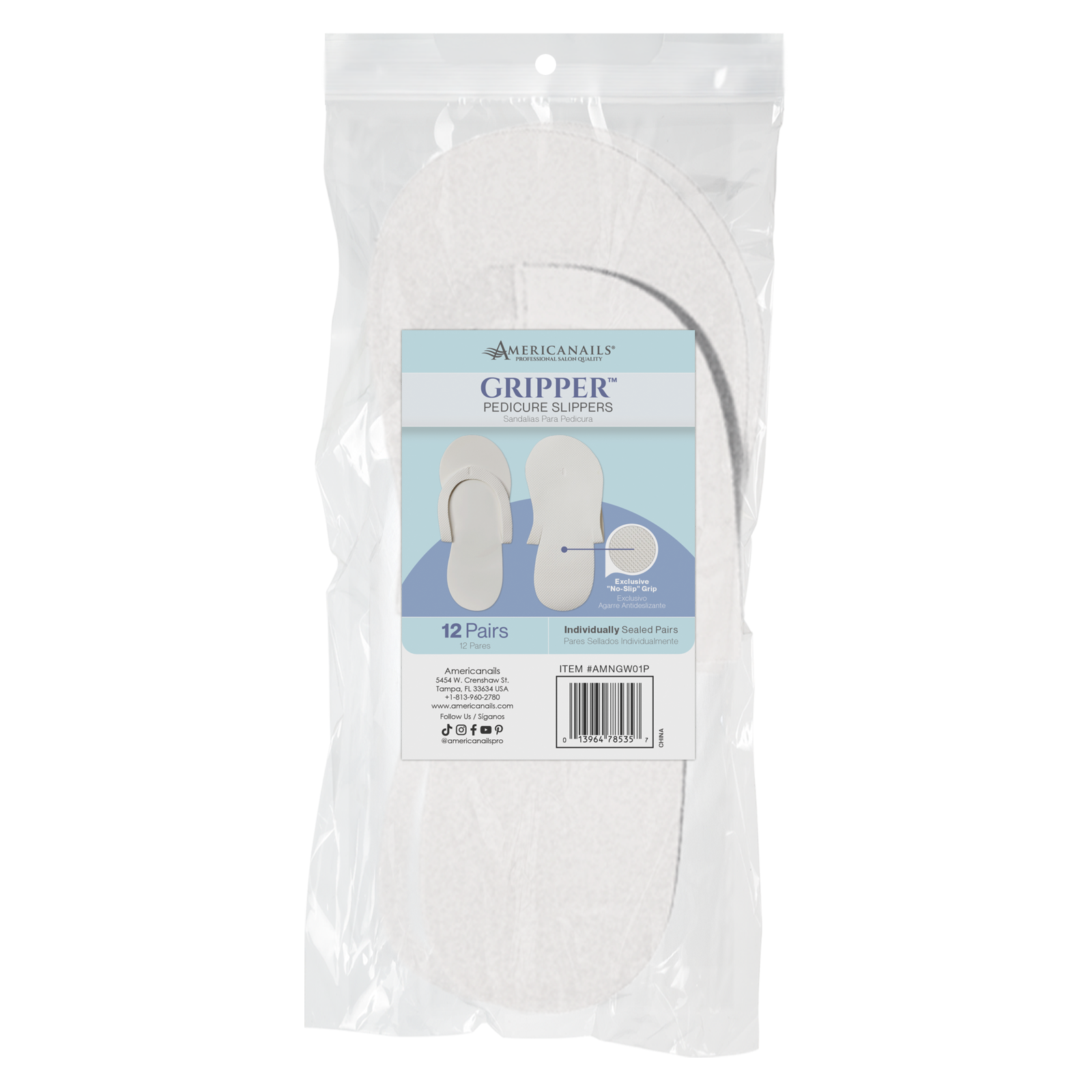 Bolsa de Pantuflas Antideslizantes 12unid