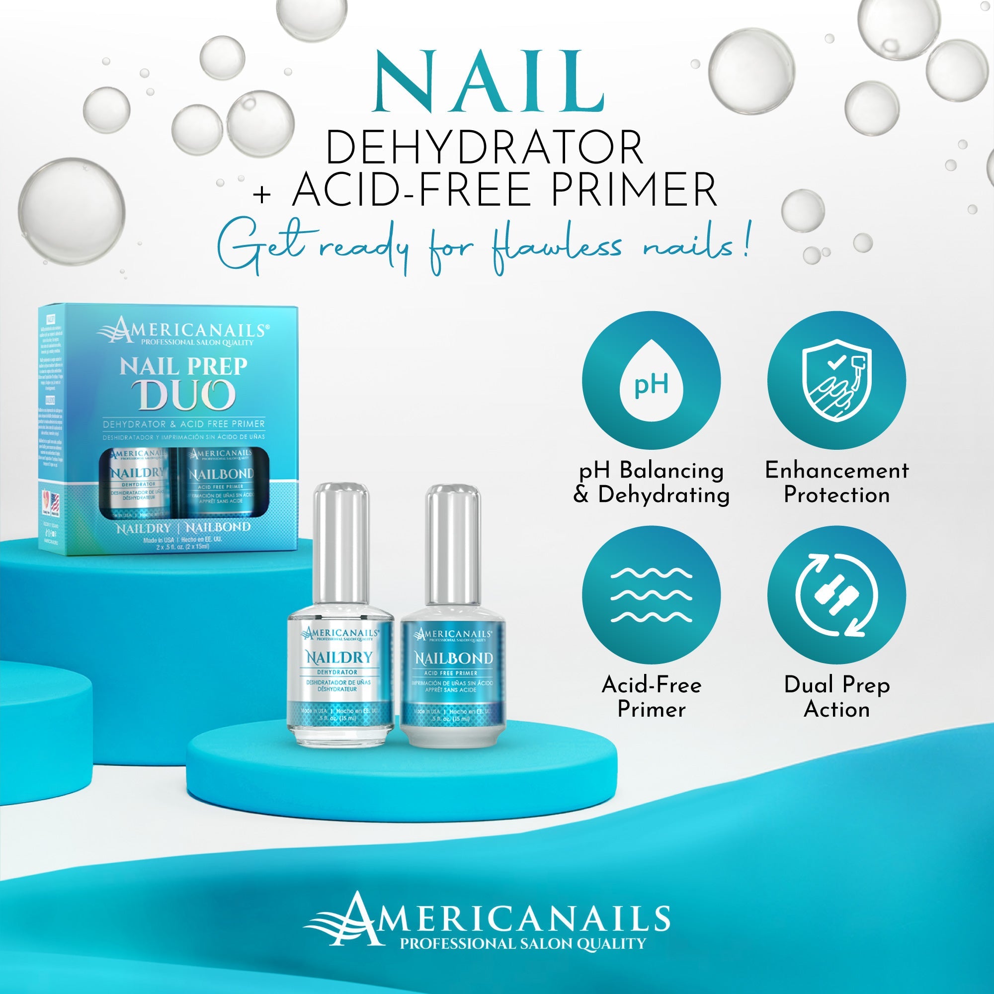Nail Prep Duo | NailDry + NailBond .5oz