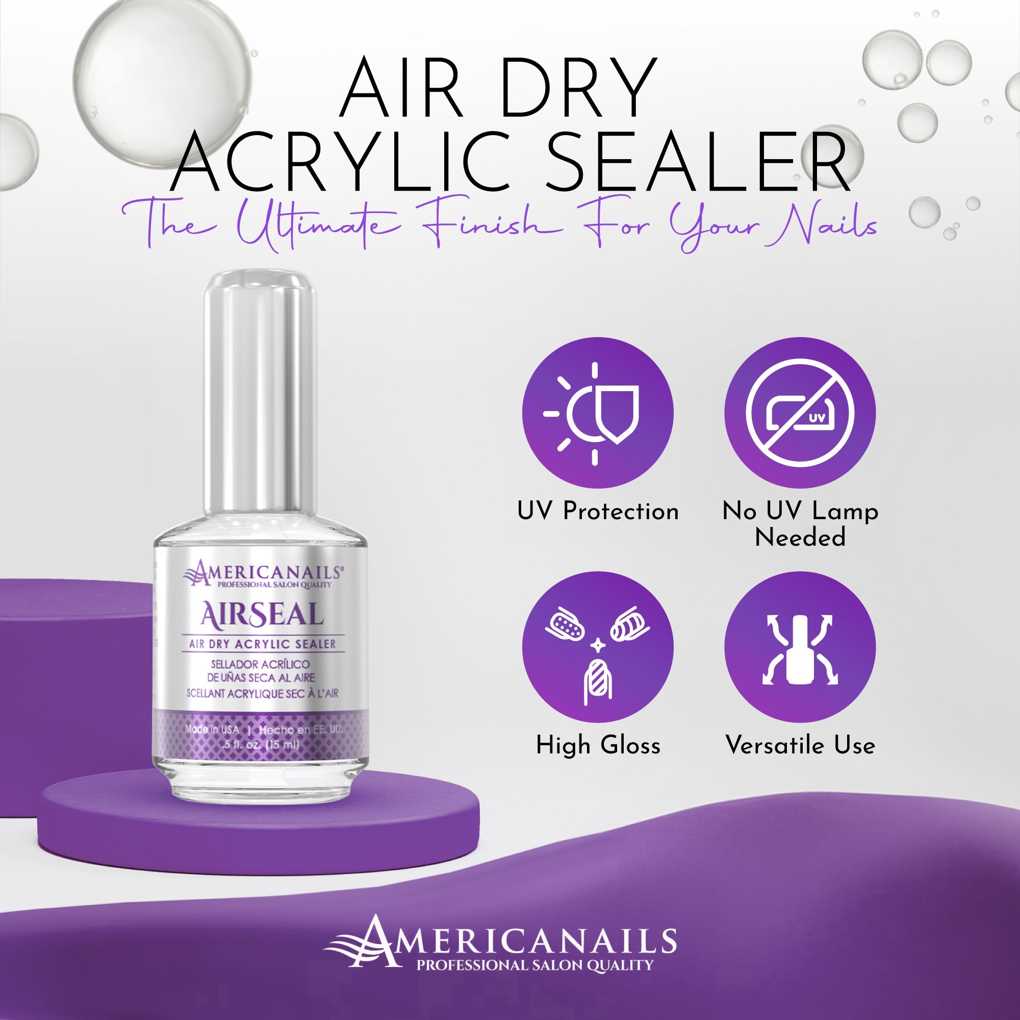 AirSeal Air Dry Acrylic Sealer .5oz