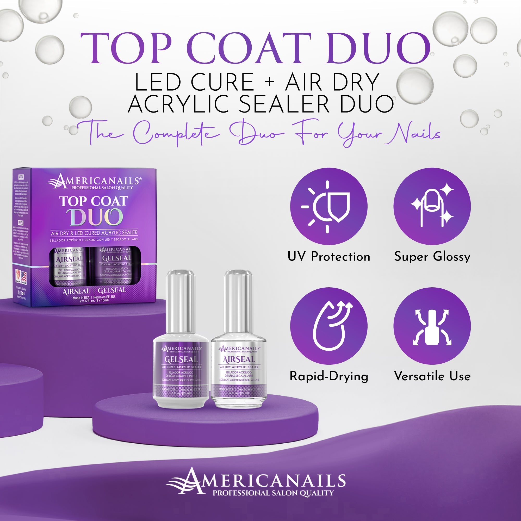 Top Coat Duo | AirSeal + GelSeal .5oz