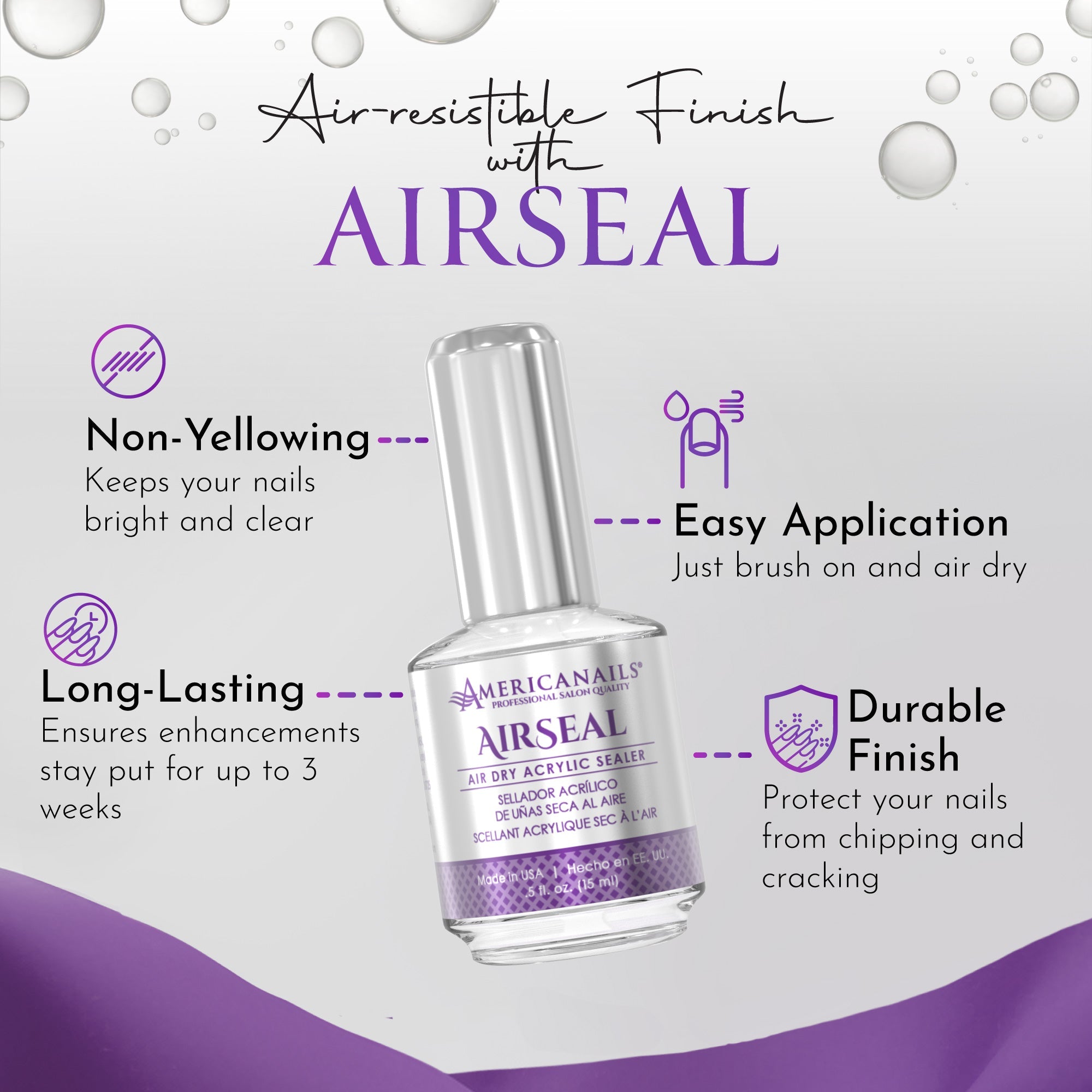 AirSeal Air Dry Acrylic Sealer .5oz