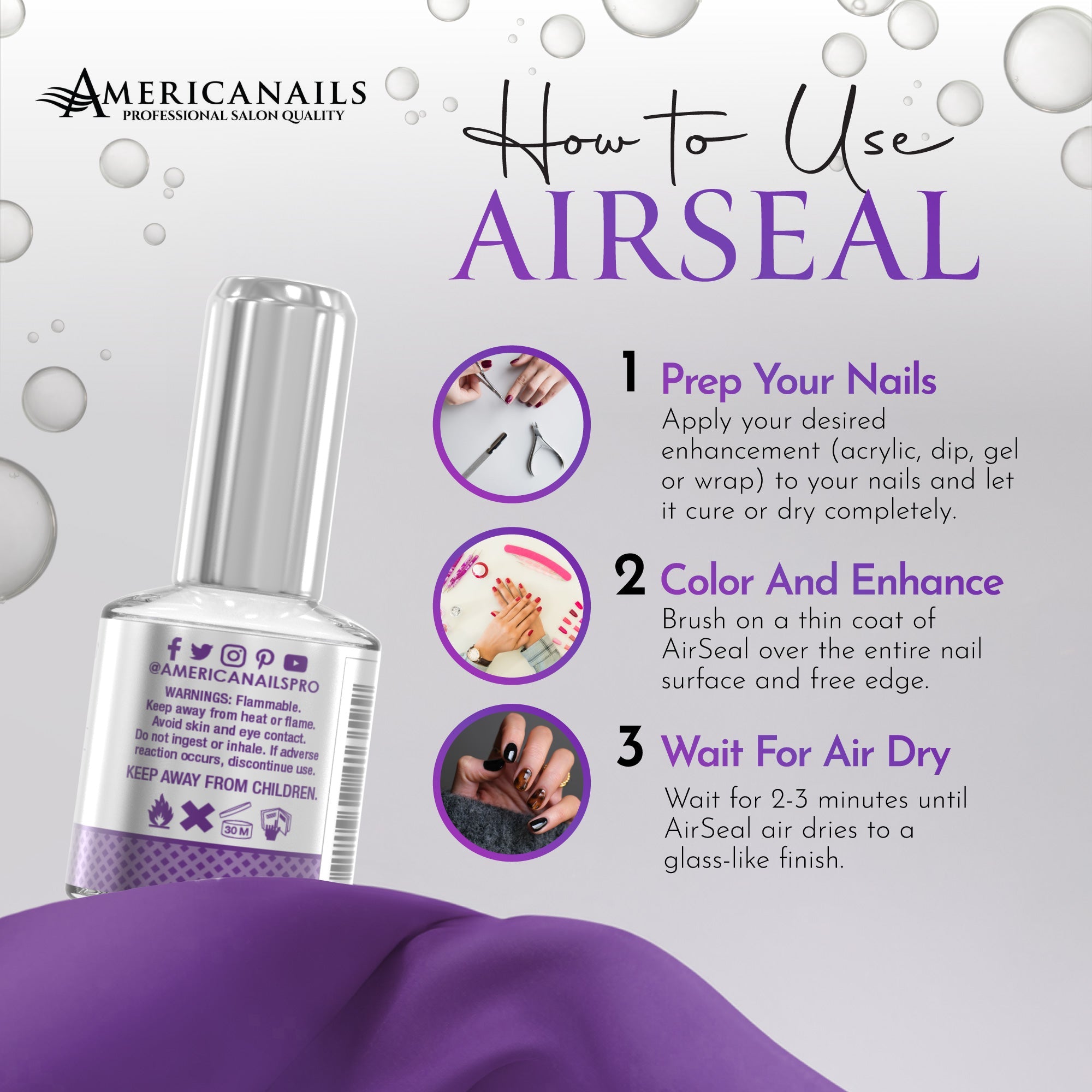 AirSeal Air Dry Acrylic Sealer .5oz
