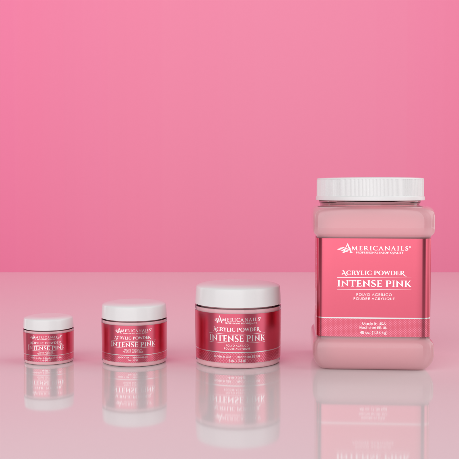Polvo Acrílico | Rosa Intenso