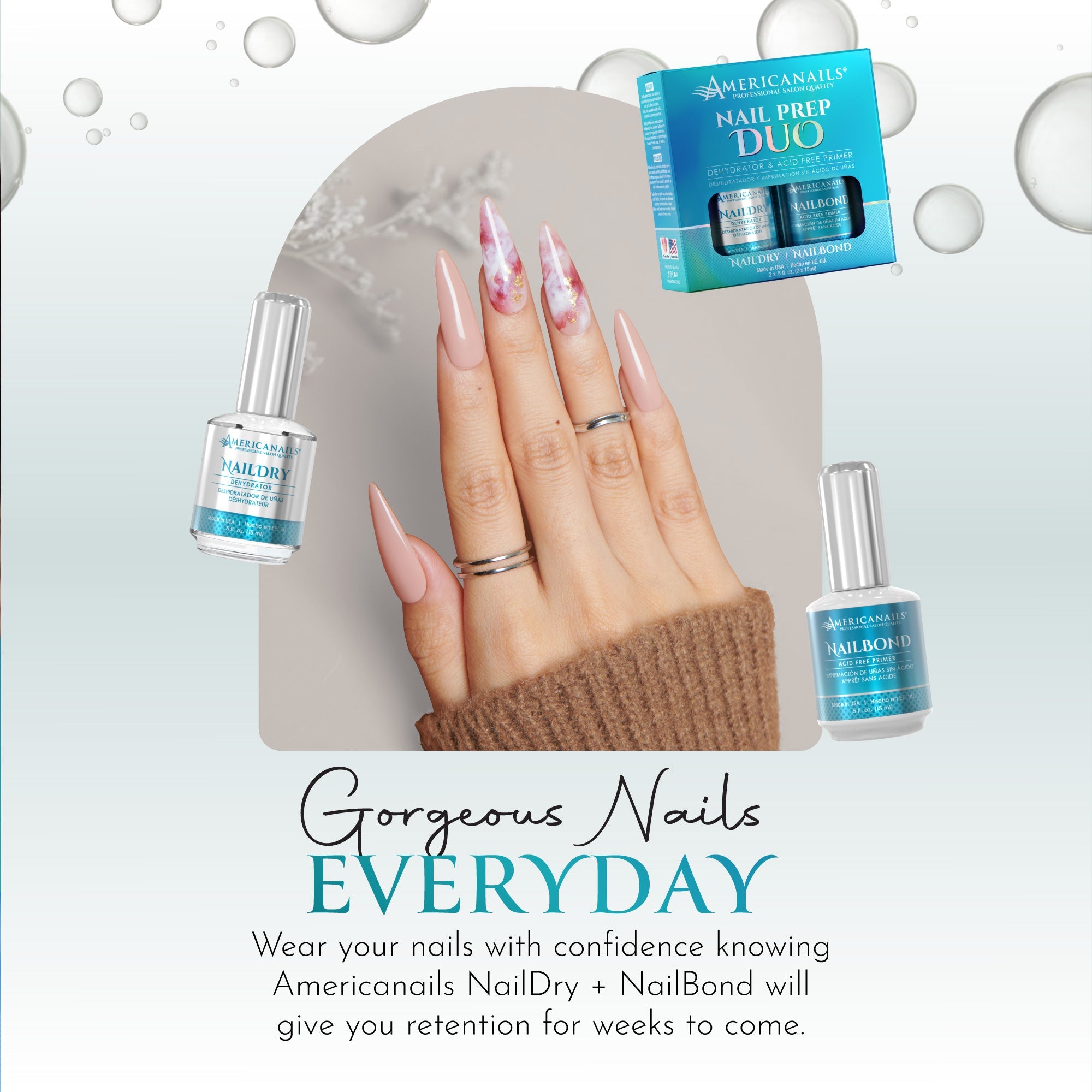 Nail Prep Duo | NailDry + NailBond .5oz