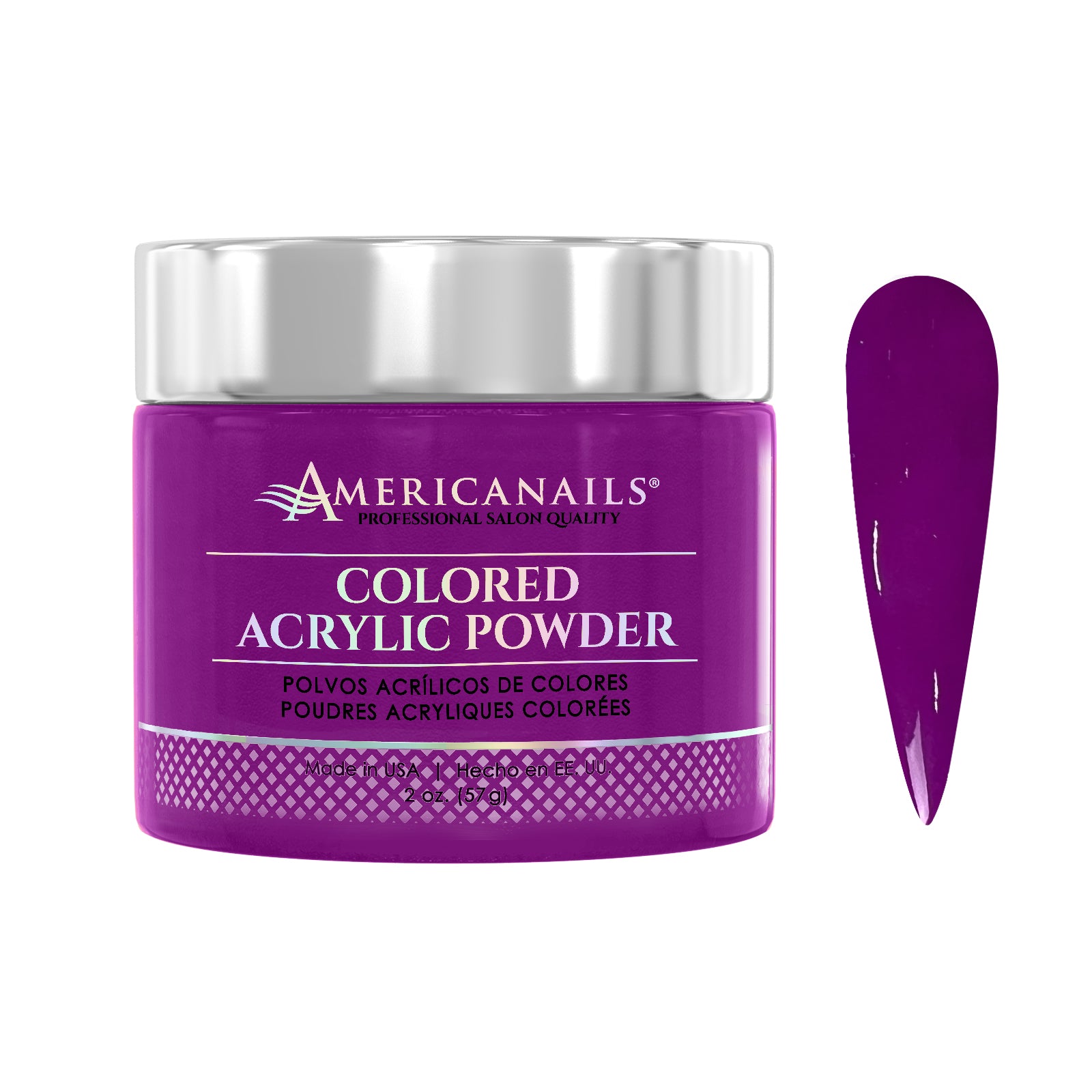 Colored Acrylic Powder | Neon Purple 2oz