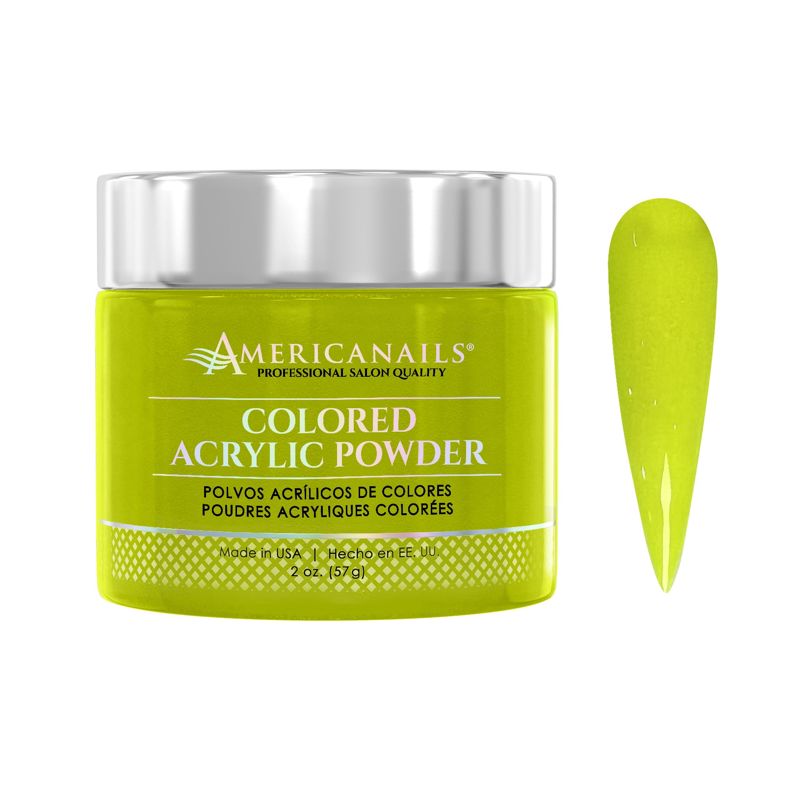 Colored Acrylic Powder | Neon Yellow 2oz