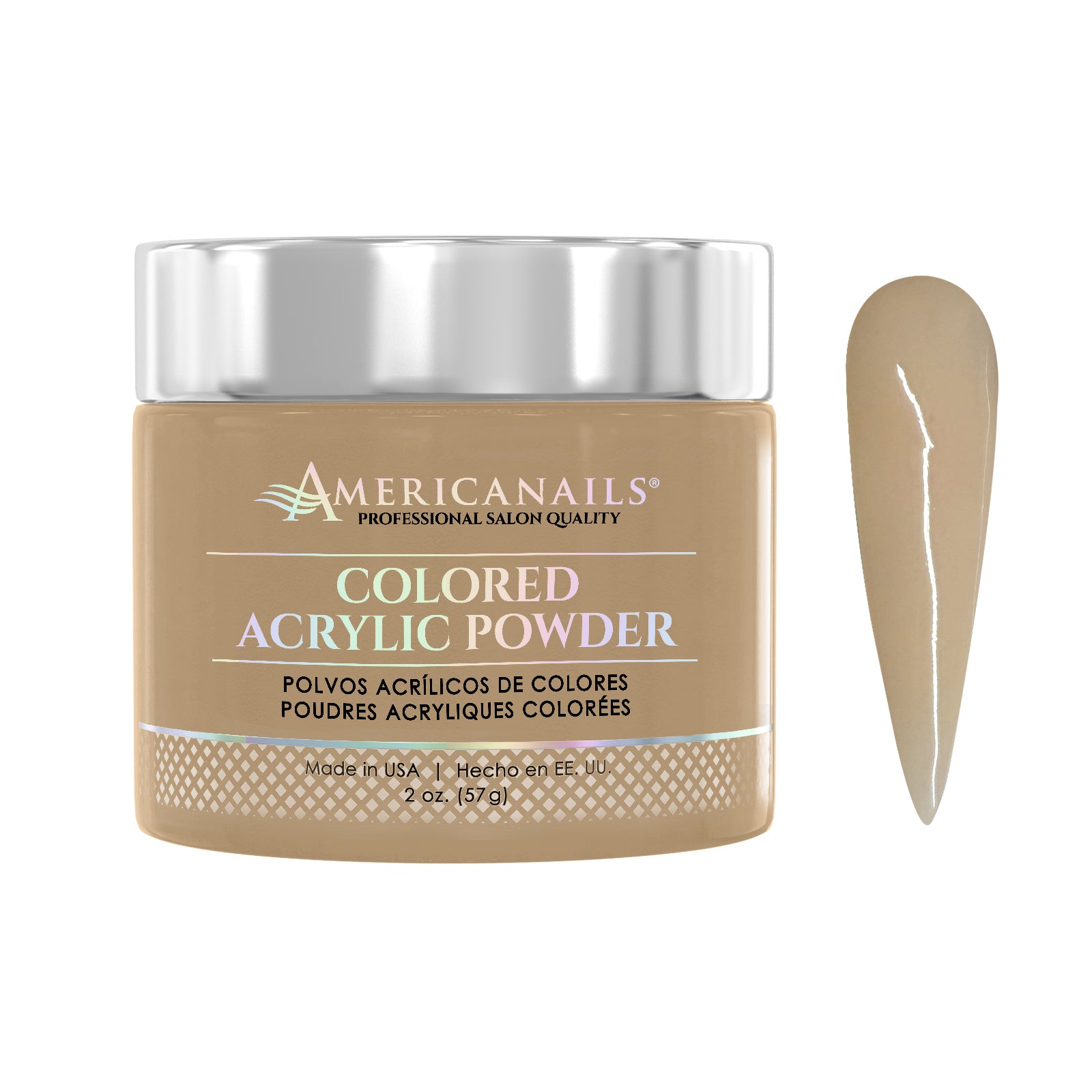 Colored Acrylic Powder | Pastel Peach 2oz