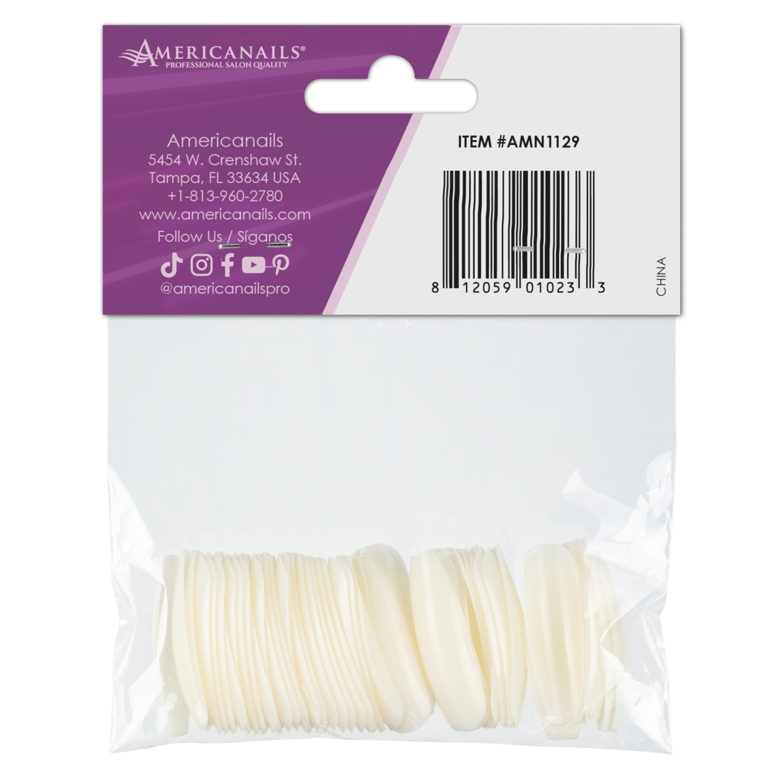 RealisTech Practice Finger Insertable Fingernails 50ct