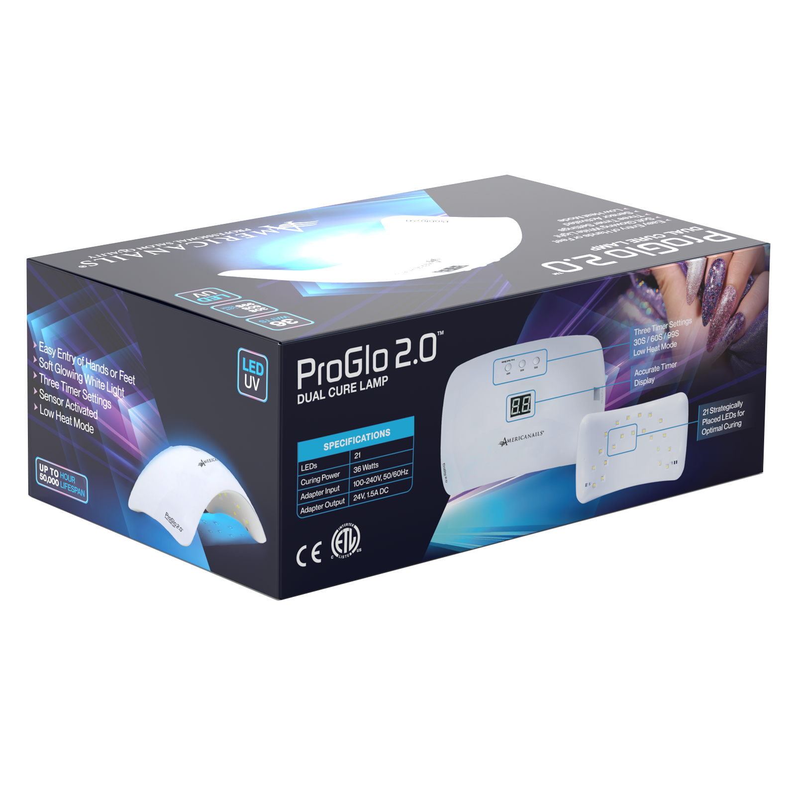 Lámpara de curado dual ProGlo 2.0