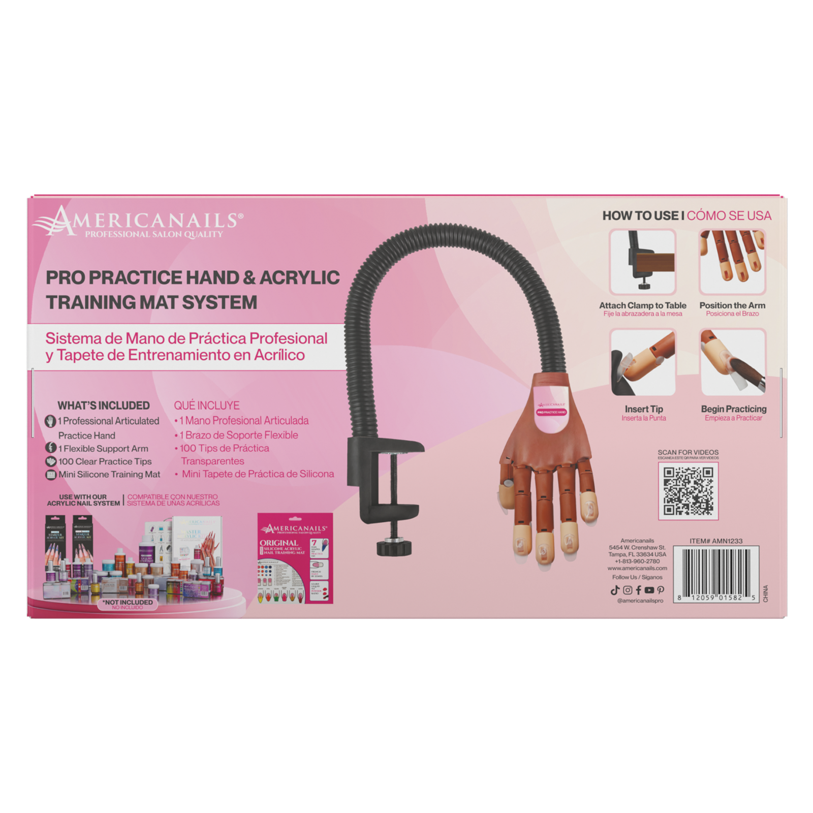 Professional Practice Hand with Acrylic Training Mat System