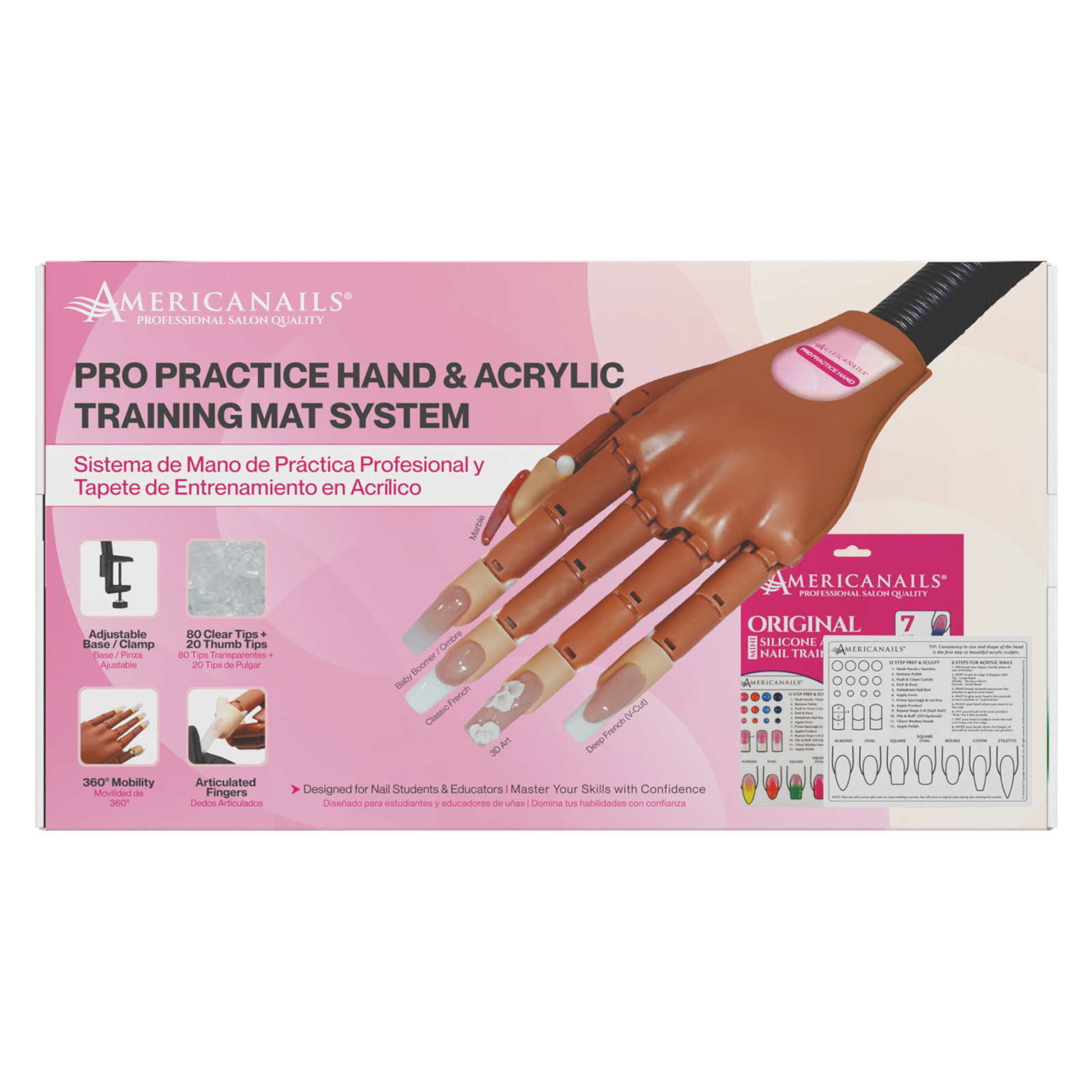 Professional Practice Hand with Acrylic Training Mat System